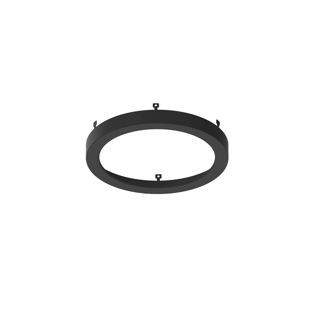 Nora NELO-6RB 6 inch Decorative Metal Ring for NELO-6RTWMPW, Black Finish