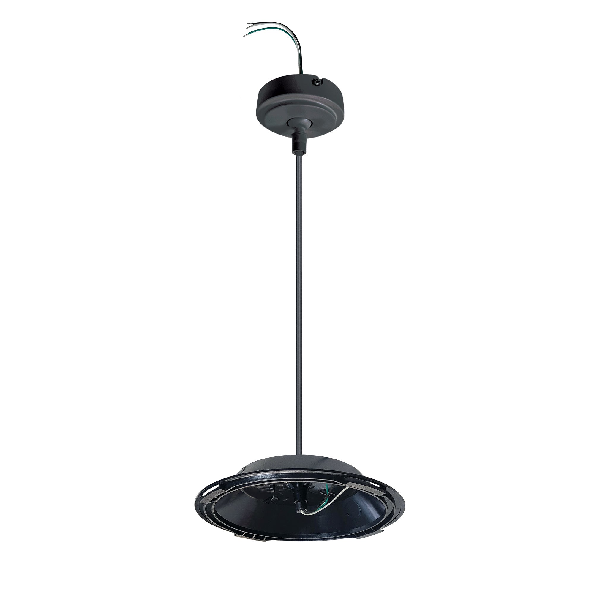 Nora NELOCAC-16STB/84 84 inch Stem Mounting Kit for 16 inch ELO, Black Finish