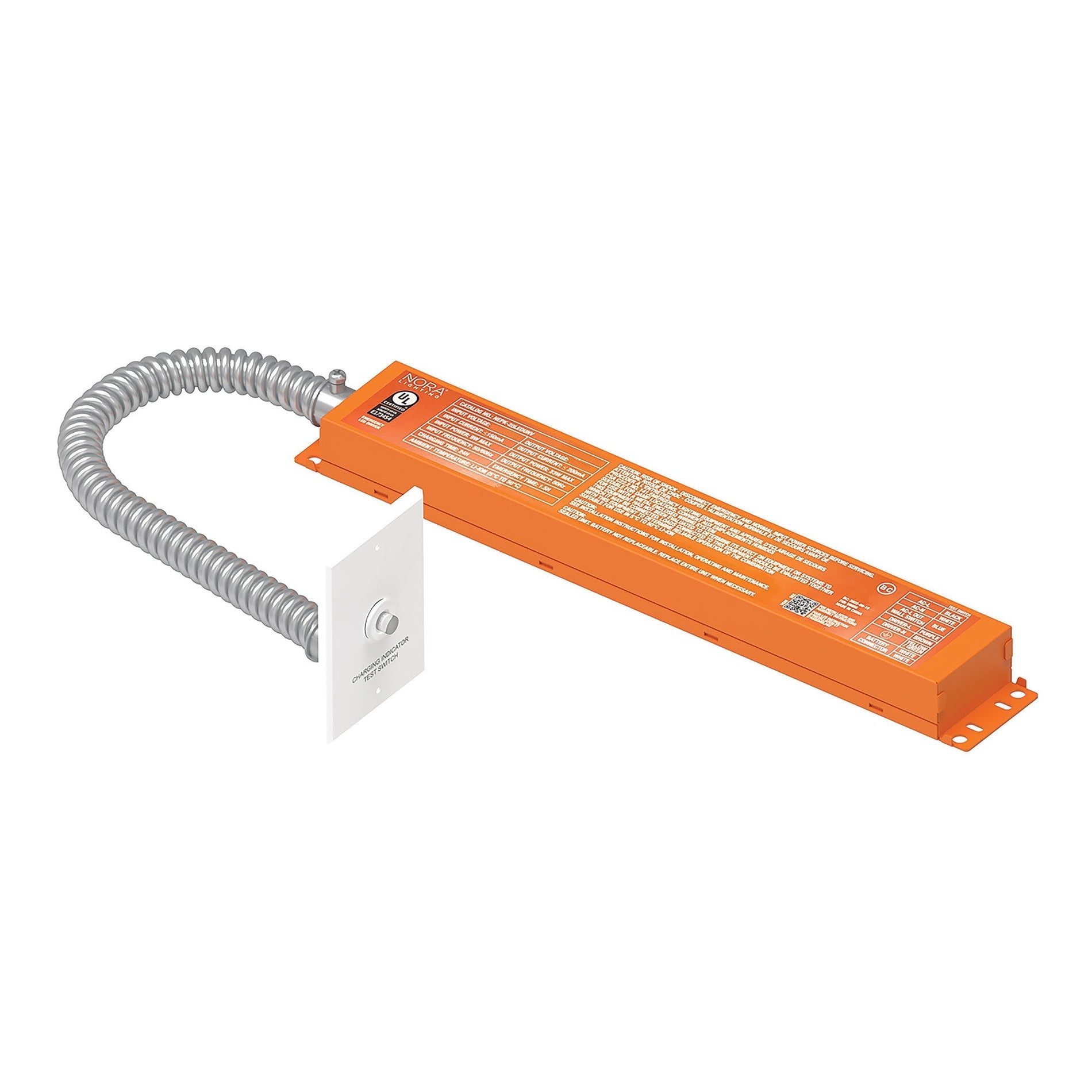 Nora Lighting NEPK-20LEDUNV-JB — 20W Emergency LED Driver and Junction Box Kit with Remote Test Switch