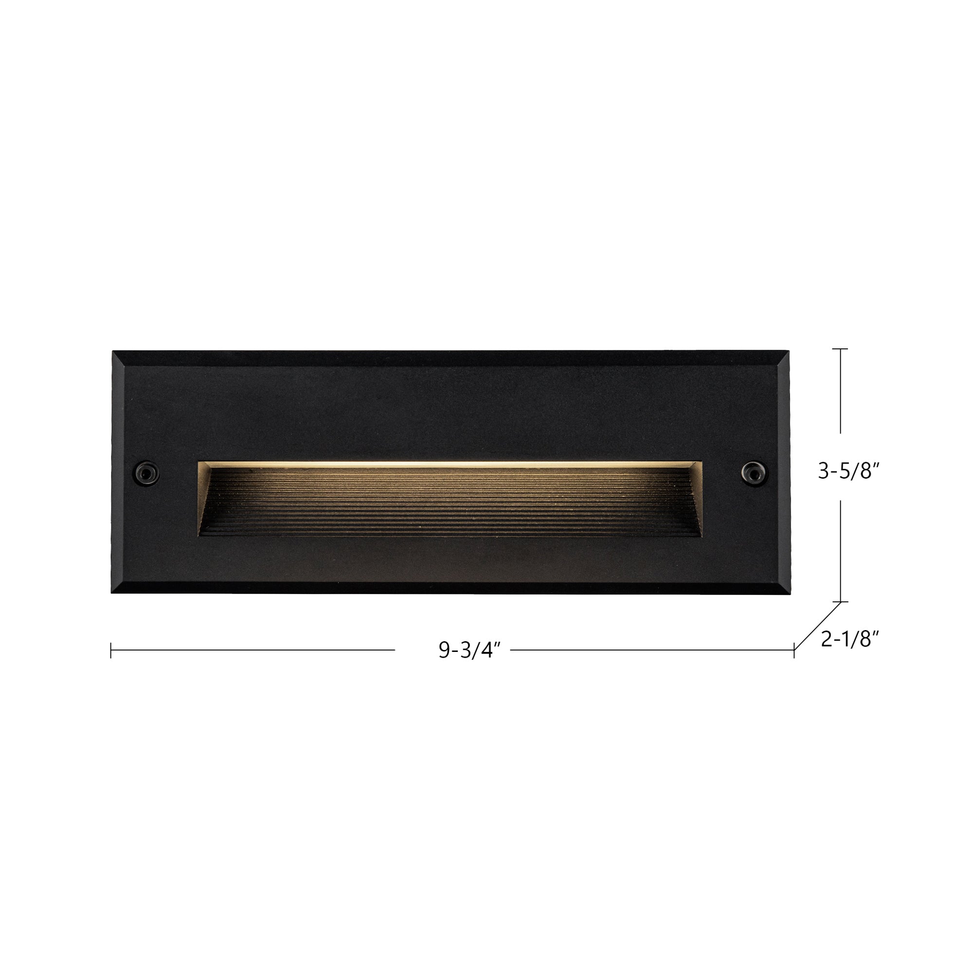 Newport 10-in Black LED Exterior Wall/Step Lights