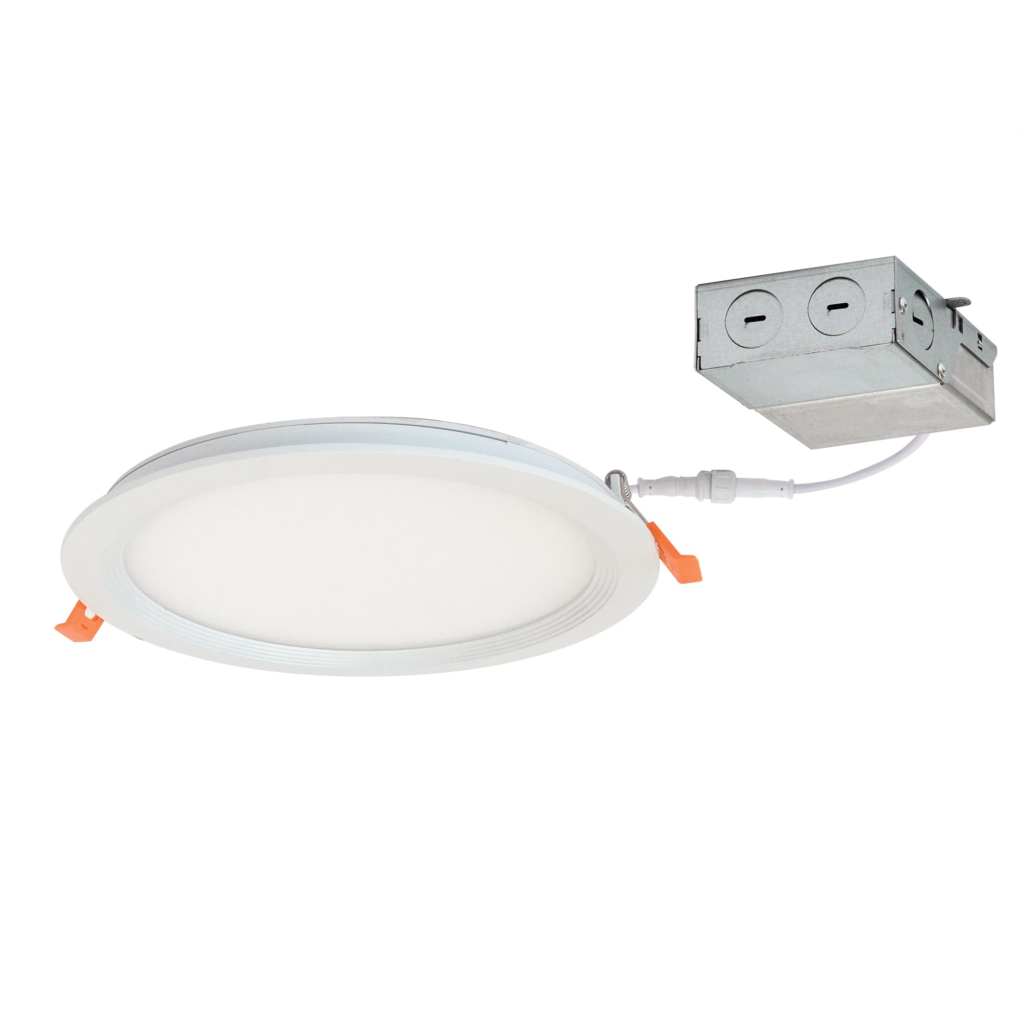 Nora NFLIN-R81550WWLE3 8 inch FLIN Round Recessed LED, 1900lm, 5000K, 20W, 120V Triac/ELV Dimming, White