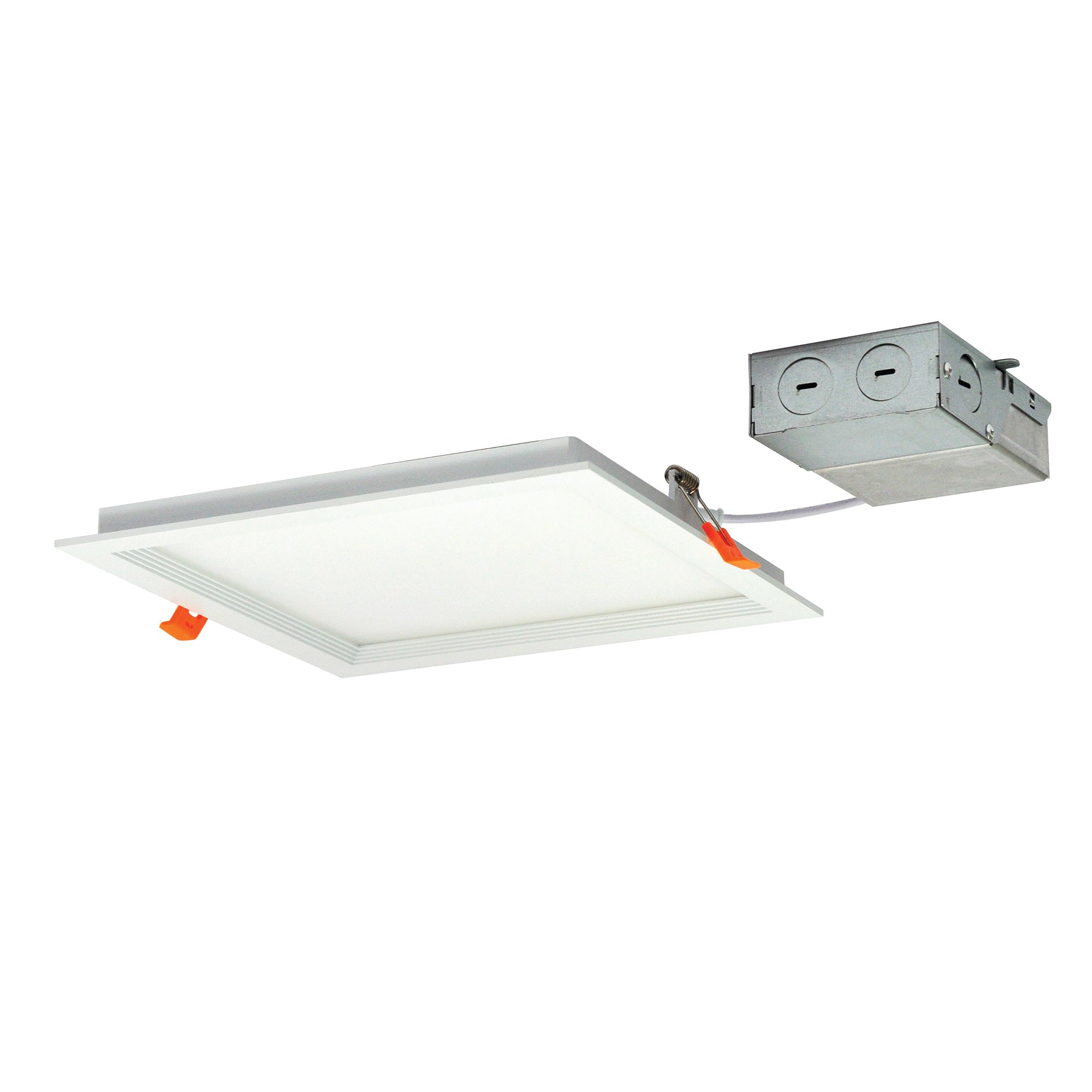 Nora NFLIN-S81540WWLE3 8 inch FLIN Square Recessed LED, 1400lm, 4000K, 20W, 120V Triac/ELV Dimming, White