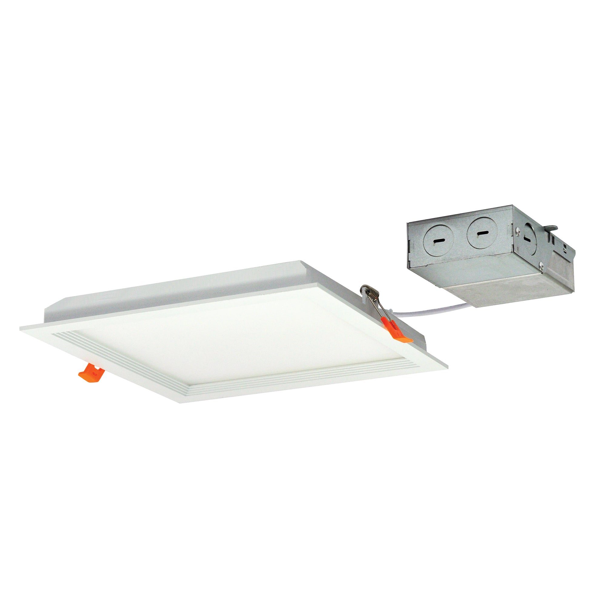 Nora NFLIN-S82235WWLE4 8 inch FLIN Square Recessed LED, 2350lm, 3500K, 33W, 120/277V Triac/ELV Dimming, White