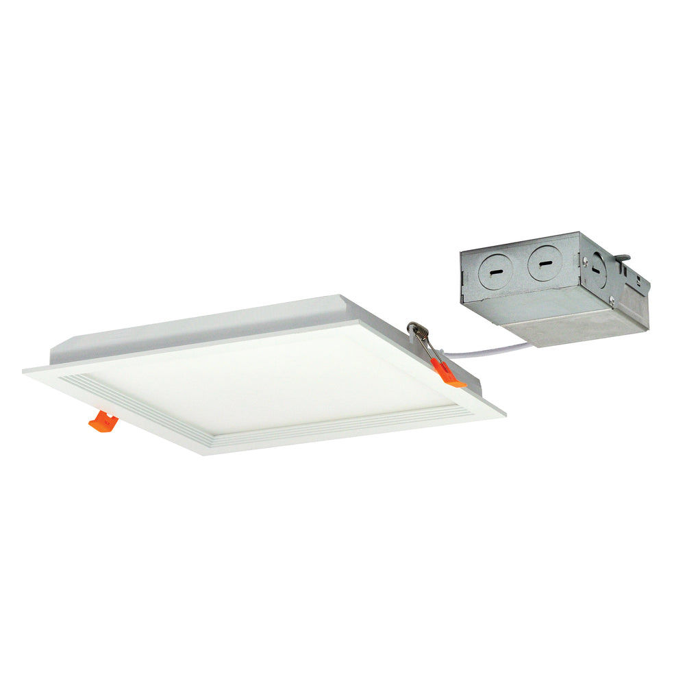 8" FLIN Square Recessed LED, 2350lm, 3500K, 33W, 120/277V Triac/ELV Dimming, White light