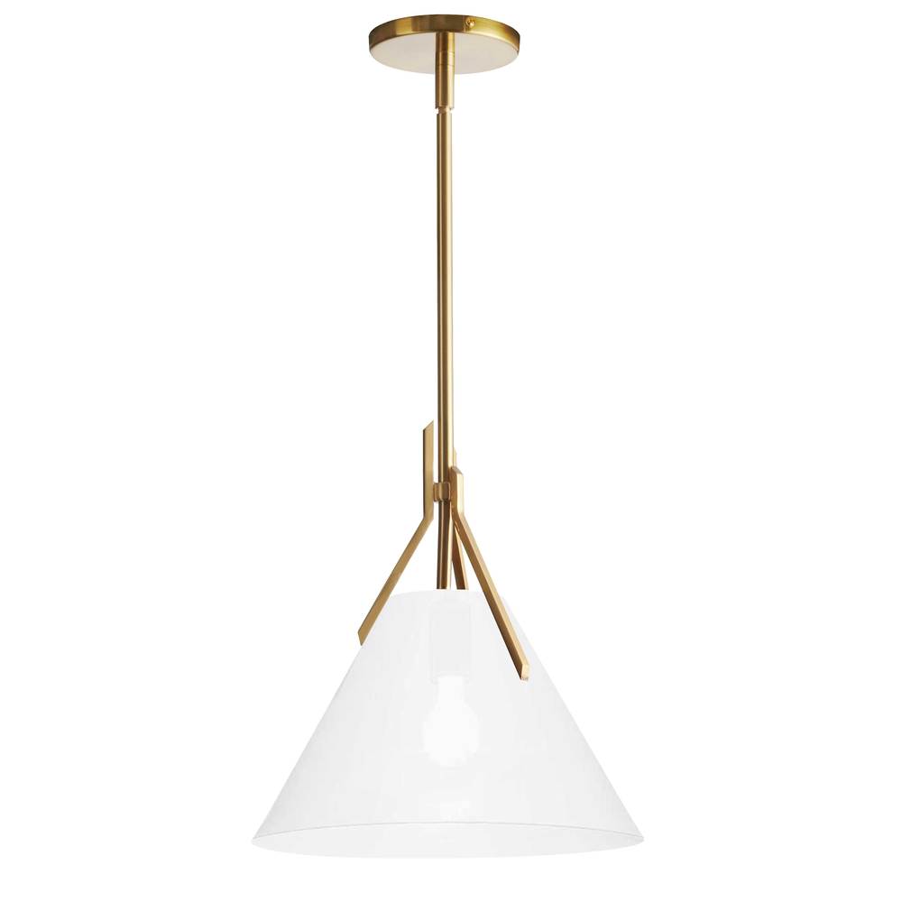 Dainolite NIC-101P-AGB Pendant Contemporary - Aged Brass