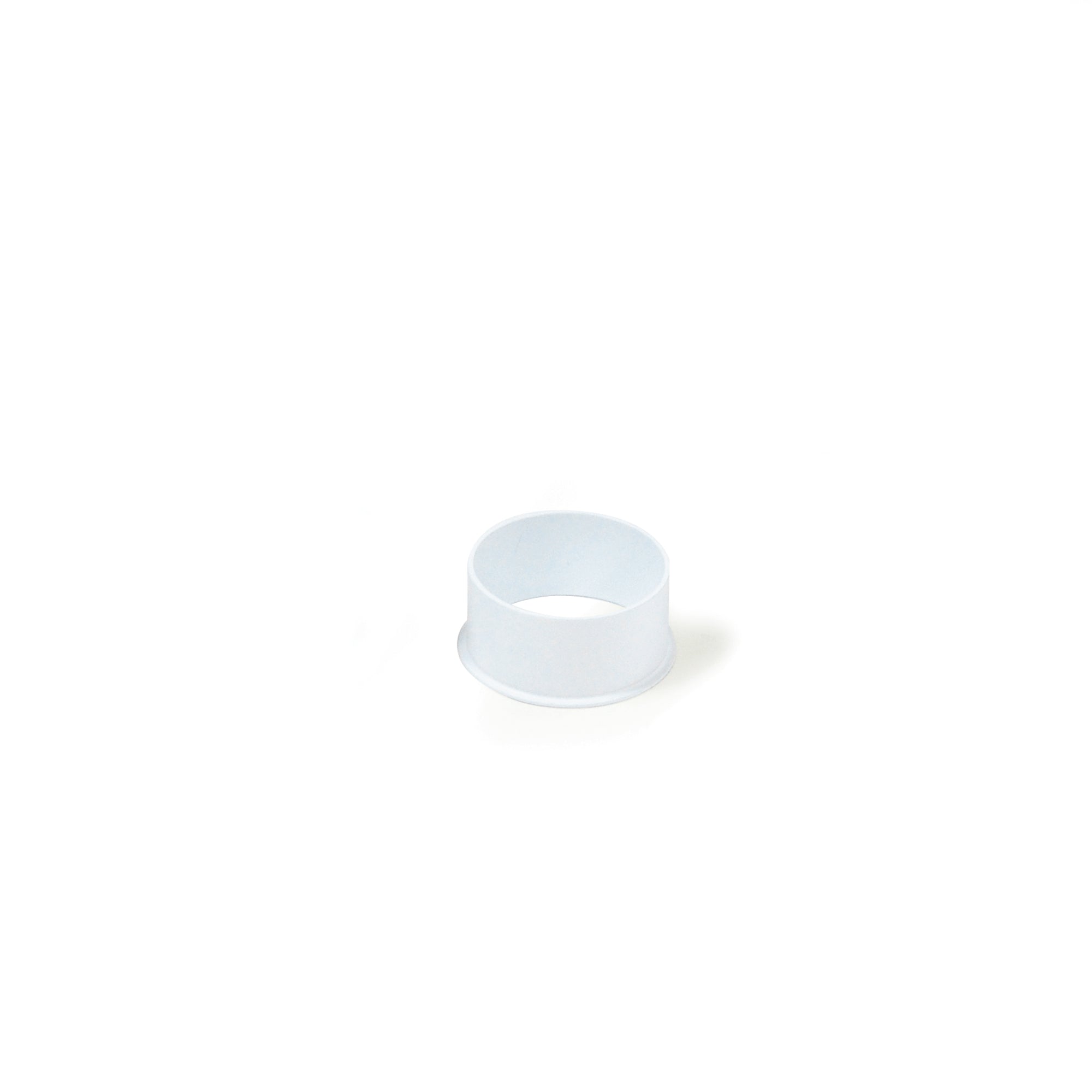 Nora NIO-1AS19MPW 3/4 inch Matte Powder White Opaque Snoot for 1 inch Iolite Trims