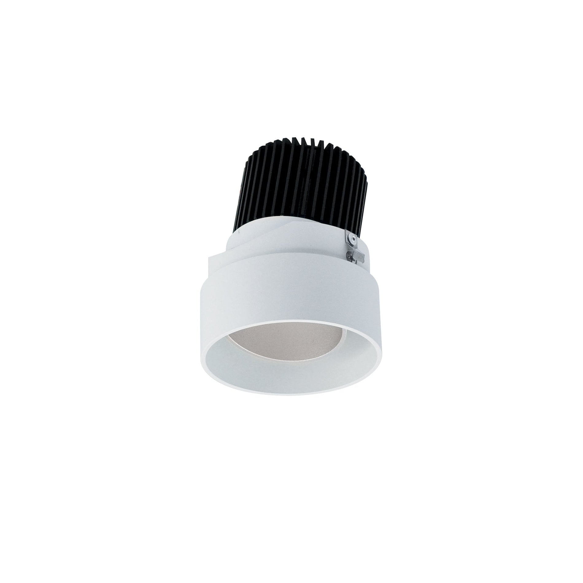 Nora NIO-2RTLA35QHZMPW 2 inch Iolite LED Round Trimless Adjustable, 10-Degree Optic, 800lm / 12W, 3500K, Haze Adjustable / Matte Powder White Reflector