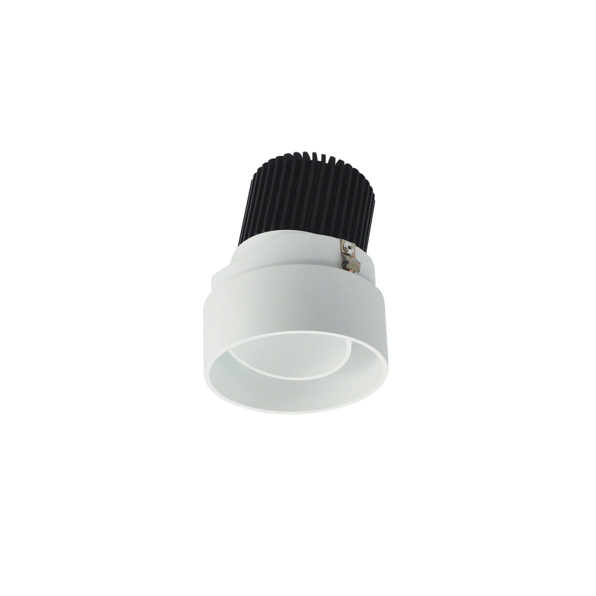 Nora NIO-2RTLA30QMPW 2 inch Iolite LED Round Trimless Adjustable, 10-Degree Optic, 800lm / 12W, 3000K, Matte Powder White Adjustable / Matte Powder White Reflector
