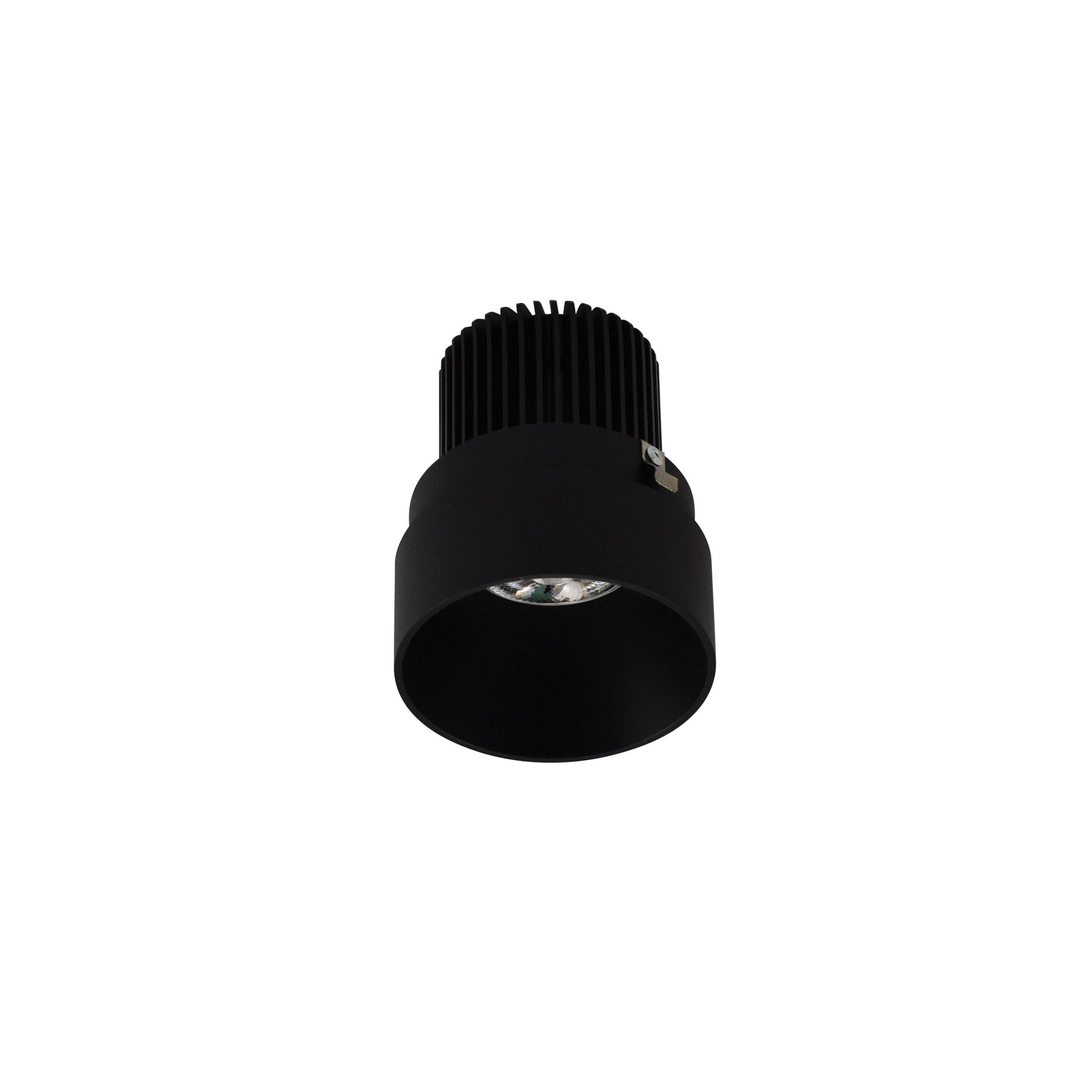 Nora NIO-2RTLNDC30QBB 2 inch Iolite LED Round Trimless Downlight, 10-Degree Optic, 850lm / 12W, 3000K, Black Finish