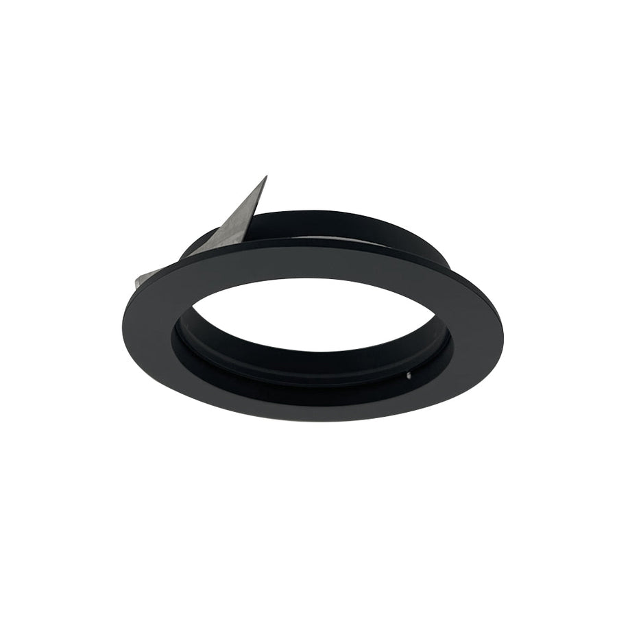 Nora NIO-4PRTFABB 4 inch Iolite PLUS Trimless to Flanged Converter Accessory, Black