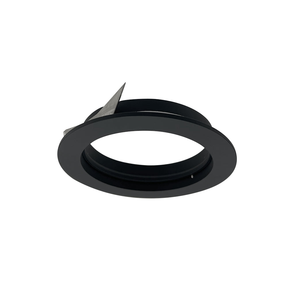 Nora NIO-4PRTFABB 4 inch Iolite PLUS Trimless to Flanged Converter Accessory, Black