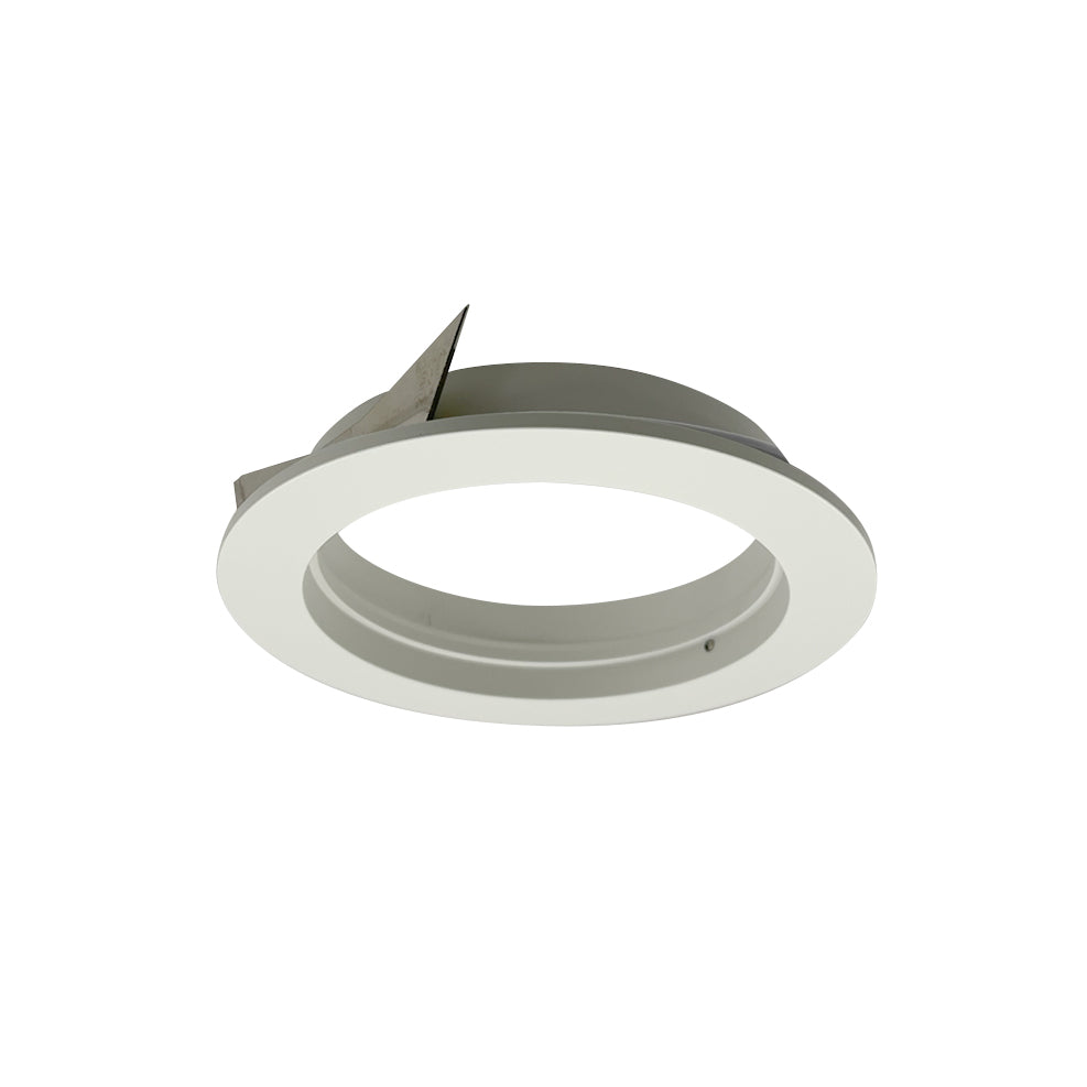 Nora NIO-4PRTFAWH 4 inch Iolite PLUS Trimless to Flanged Converter Accessory, White