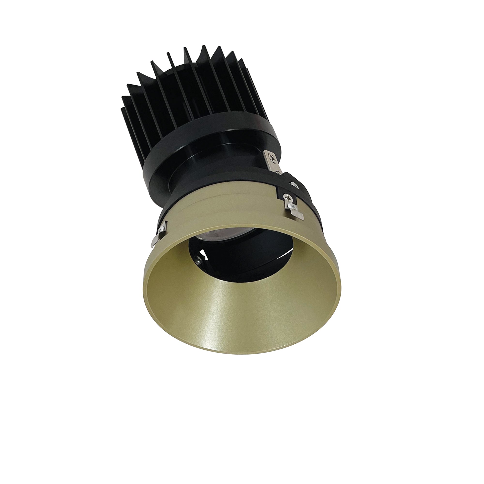 Nora NIO-4PRTLA50XCH/HL 4 inch Iolite PLUS Round Trimless Adjustable, 1500lm/2000lm (varies by housing), 5000K, Champagne Haze Finish