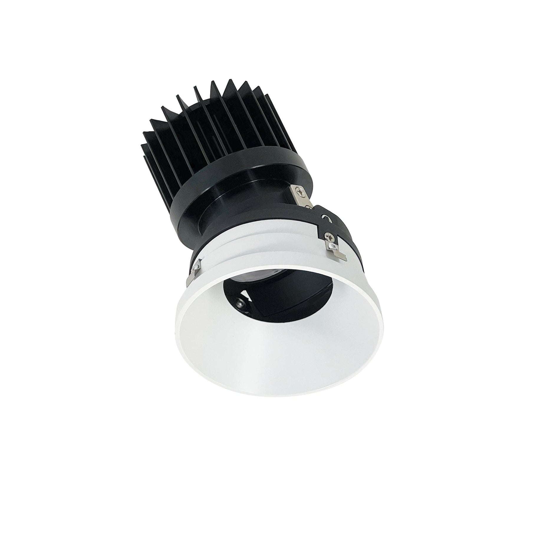 Nora NIO-4PRTLA30XMPW/HL 4 inch Iolite PLUS Round Trimless Adjustable, 1500lm/2000lm (varies by housing), 3000K, Matte Powder White Finish