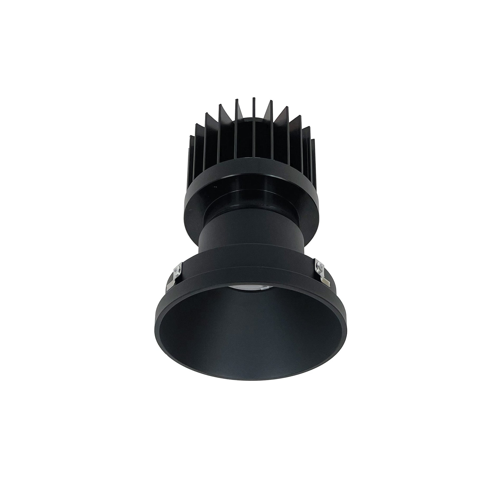 Nora NIO-4PRTLNDC35XBB/HL 4 inch Iolite PLUS Round Trimless Downlight, 1500lm/2000lm/2500lm (varies by housing), 3500K, Black Finish