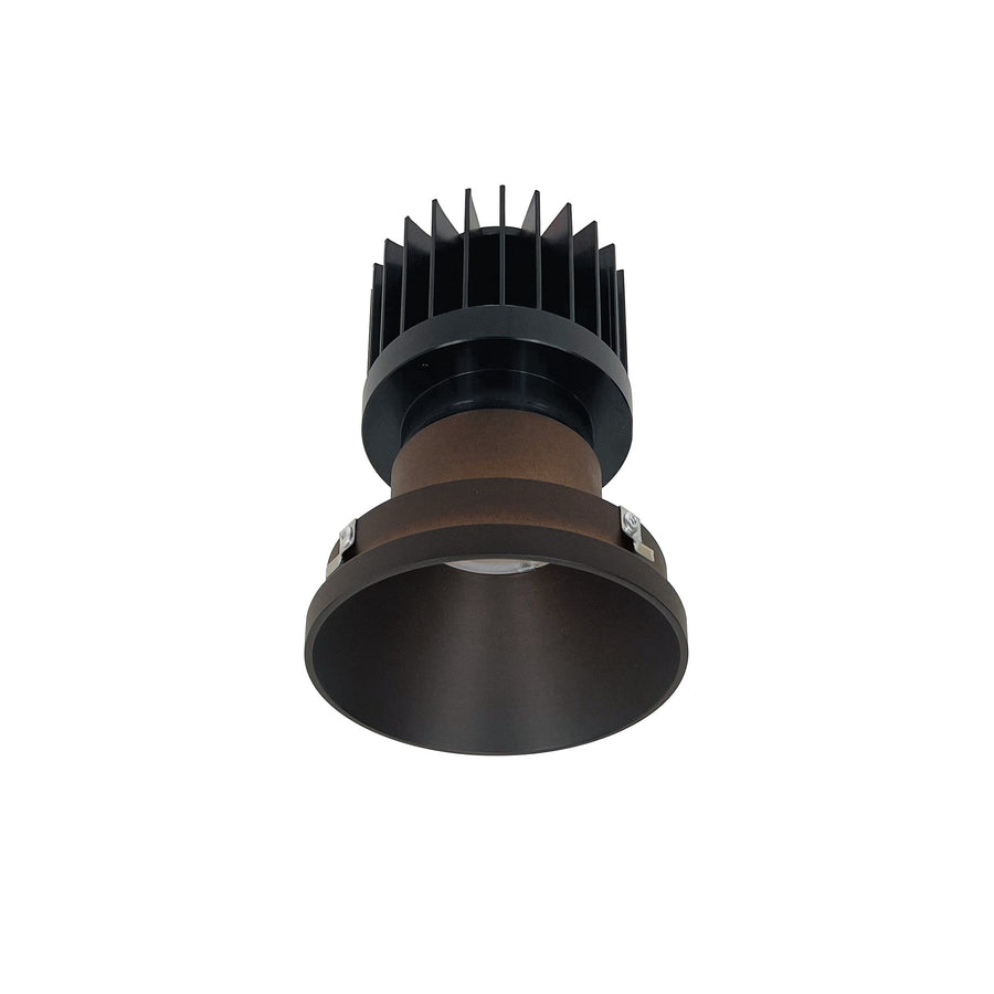 Nora NIO-4PRTLNDC35XBZ/HL 4 inch Iolite PLUS Round Trimless Downlight, 1500lm/2000lm/2500lm (varies by housing), 3500K, Bronze Finish