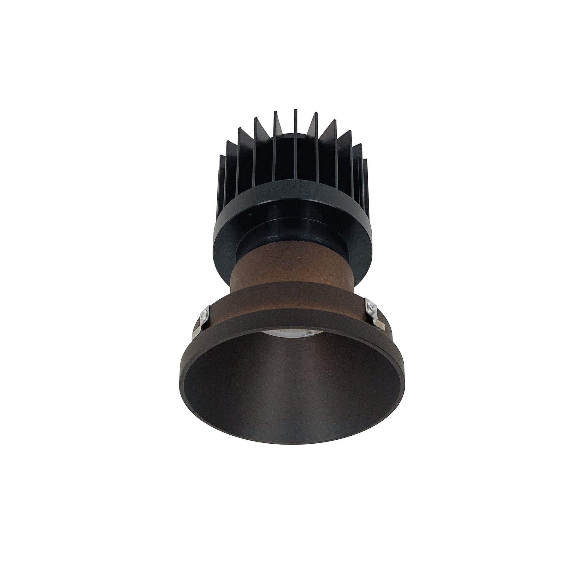 Nora NIO-4PRTLNDC50XBZ/HL 4 inch Iolite PLUS Round Trimless Downlight, 1500lm/2000lm/2500lm (varies by housing), 5000K, Bronze Finish