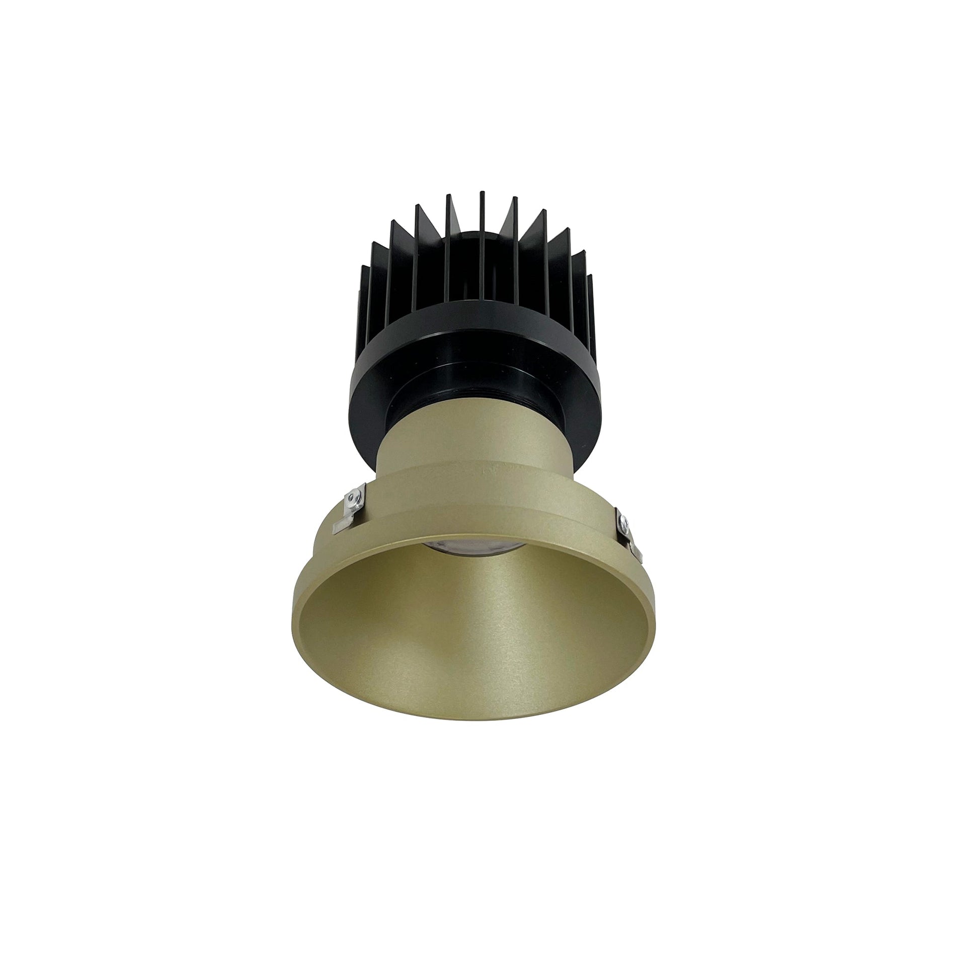 Nora NIO-4PRTLNDC40XCH/HL 4 inch Iolite PLUS Round Trimless Downlight, 1500lm/2000lm/2500lm (varies by housing), 4000K, Champagne Haze Finish
