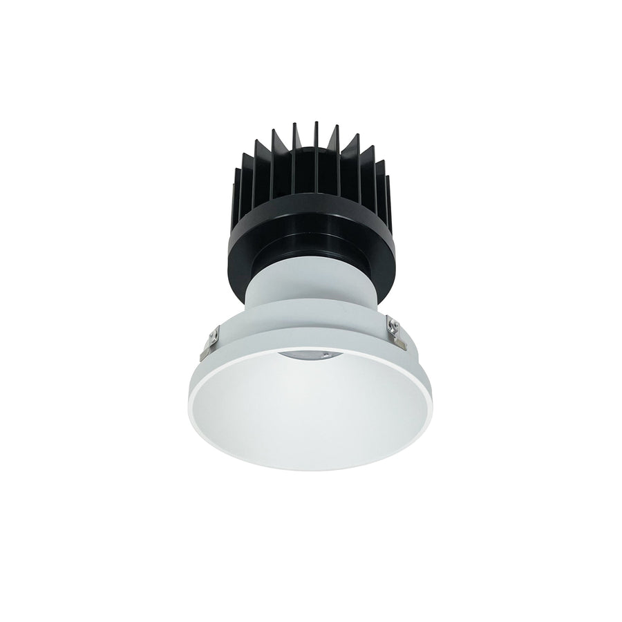 Nora NIO-4PRTLNDC30XMPW/HL 4 inch Iolite PLUS Round Trimless Downlight, 1500lm/2000lm/2500lm (varies by housing), 3000K, Matte Powder White Finish