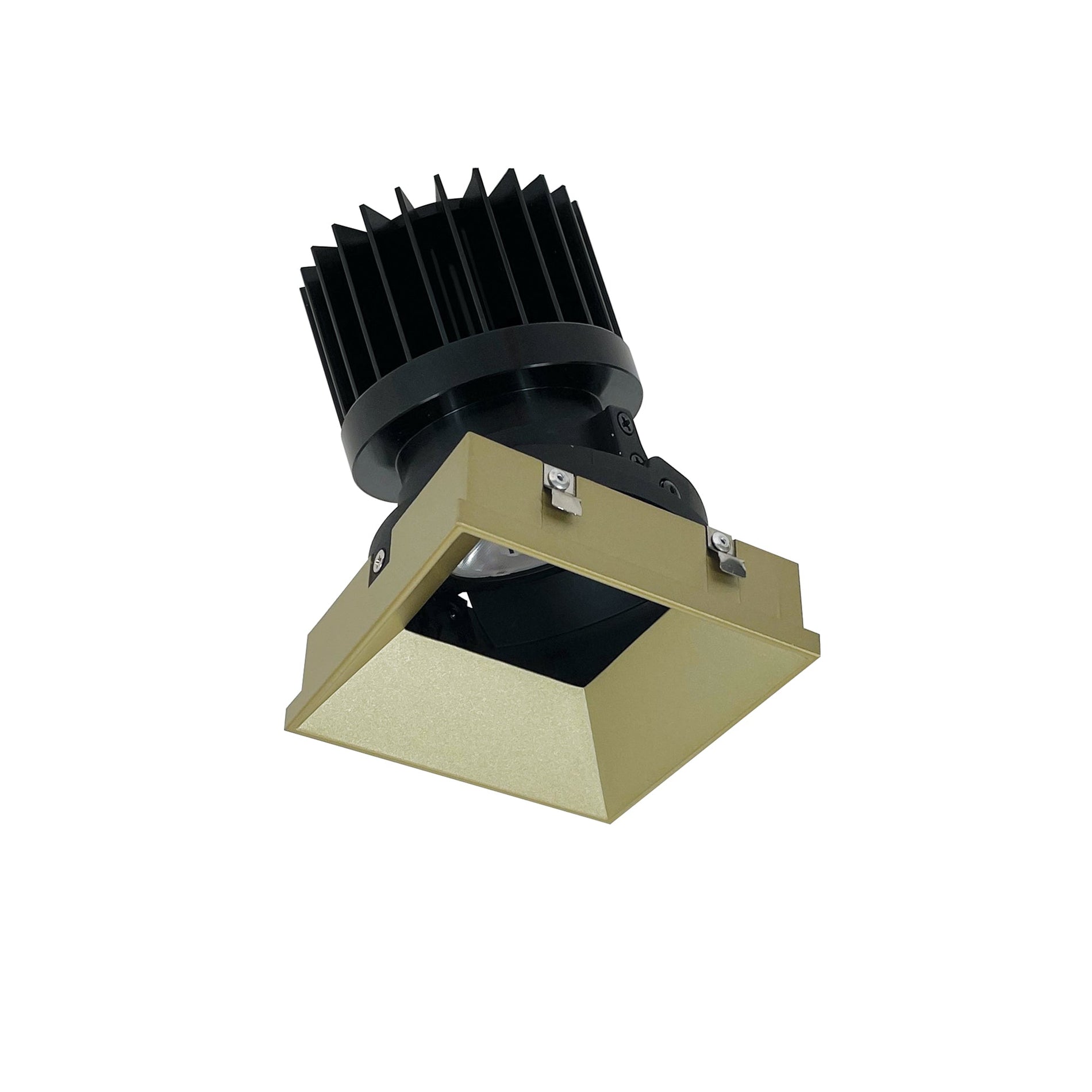 Nora NIO-4PSTLA50XCH/HL 4 inch Iolite PLUS Square Trimless Adjustable, 1500lm/2000lm (varies by housing), 5000K, Champagne Haze Finish