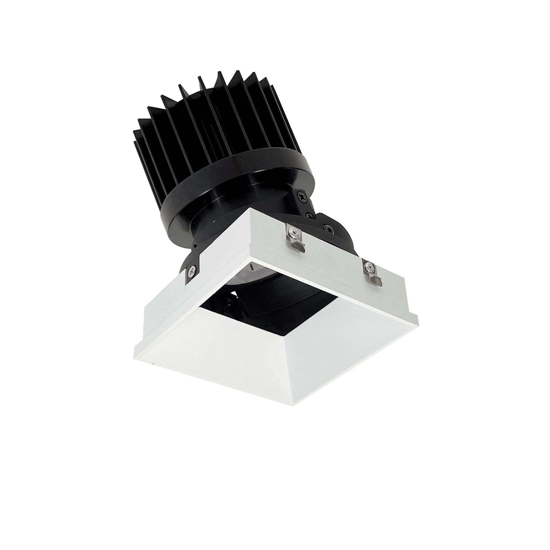 Nora NIO-4PSTLA35XMPW/HL 4 inch Iolite PLUS Square Trimless Adjustable, 1500lm/2000lm (varies by housing), 3500K, Matte Powder White Finish