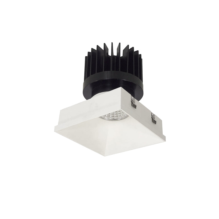 Nora NIO-4PSTLNDC27XMPW/HL 4 inch Iolite PLUS Square Trimless Downlight, 1500lm/2000lm/2500lm (varies by housing), 2700K, Matte Powder White Finish