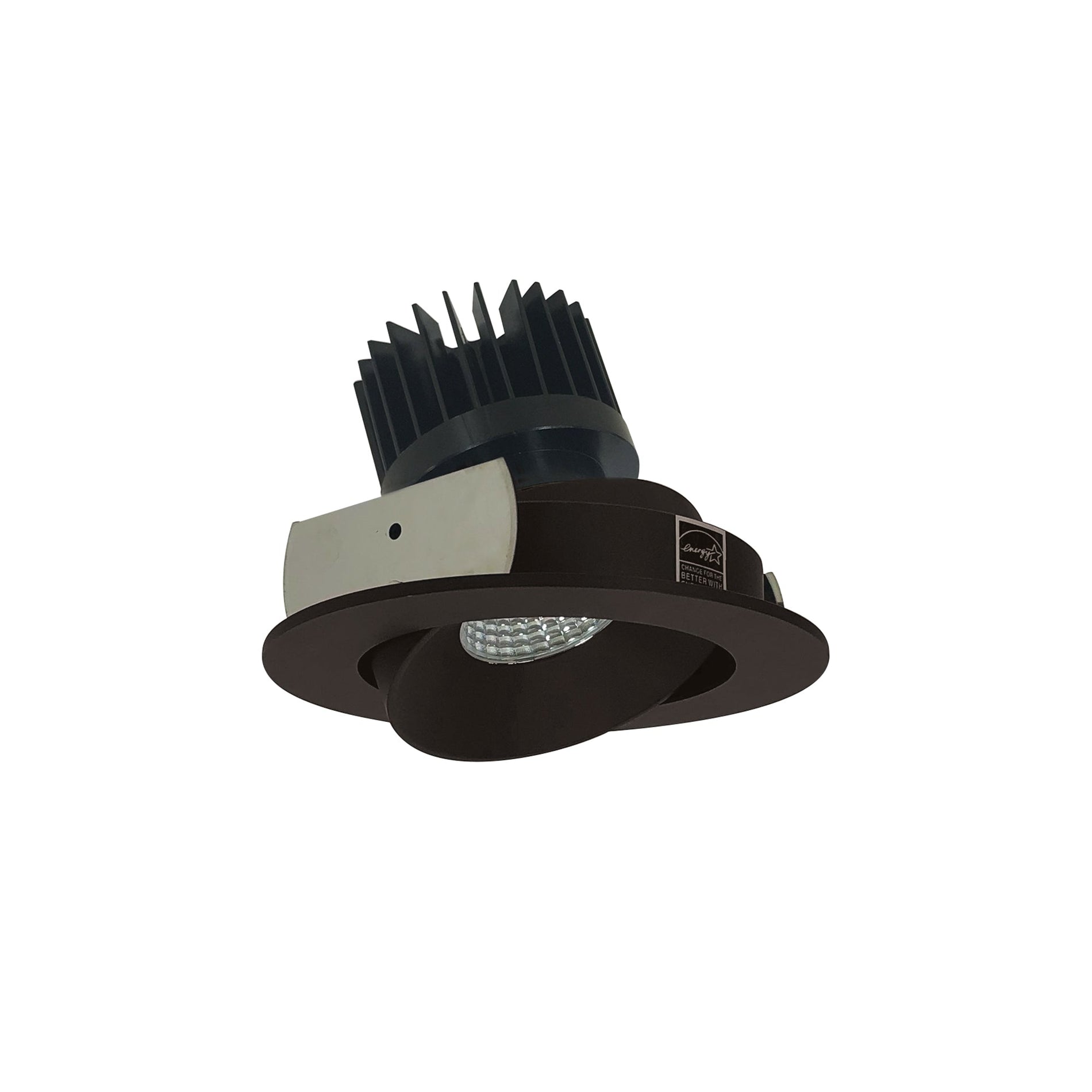 Nora NIO-4RCCDXBZ/HL 4 inch Iolite LED Round Adjustable Cone Reflector, 1500lm/2000lm/2500lm (varies by housing), Comfort Dim, Bronze Reflector / Bronze Flange