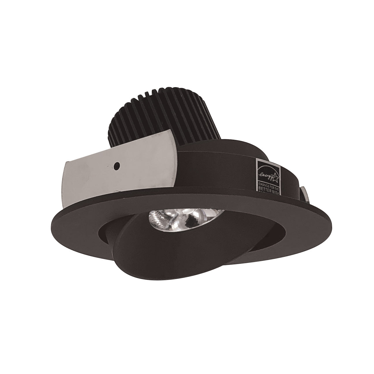 Nora NIO-4RC40QBZ 4 inch Iolite LED Round Adjustable Cone Reflector, 10-Degree Optic, 900lm / 12W, 4000K, Bronze Reflector / Bronze Flange