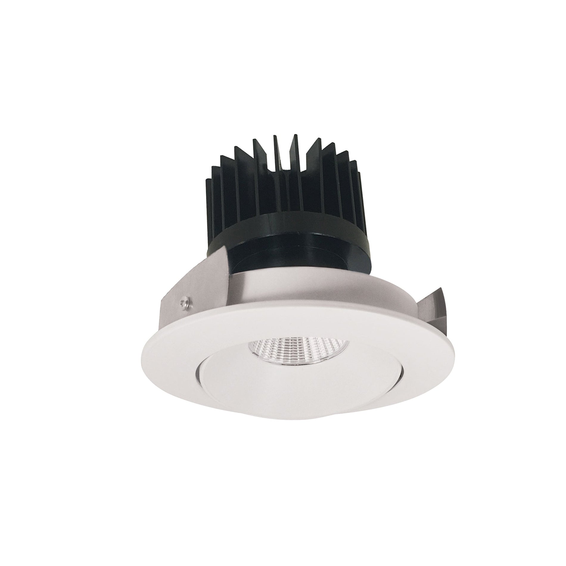Nora NIO-4RC27XWW/HL 4 inch Iolite LED Round Adjustable Cone Reflector, 1500lm/2000lm/2500lm (varies by housing), 2700K, White Reflector / White Flange