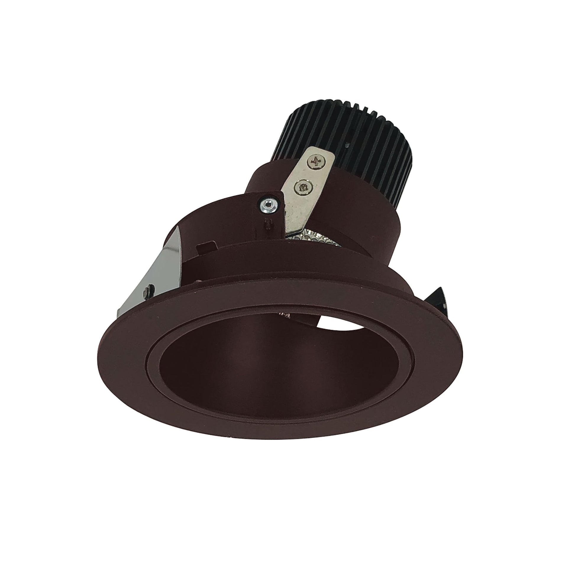 Nora NIO-4RD40QBZ 4 inch Iolite LED Round Adjustable Deep Reflector, 10-Degree Optic, 850lm / 12W, 4000K, Bronze Reflector / Bronze Flange