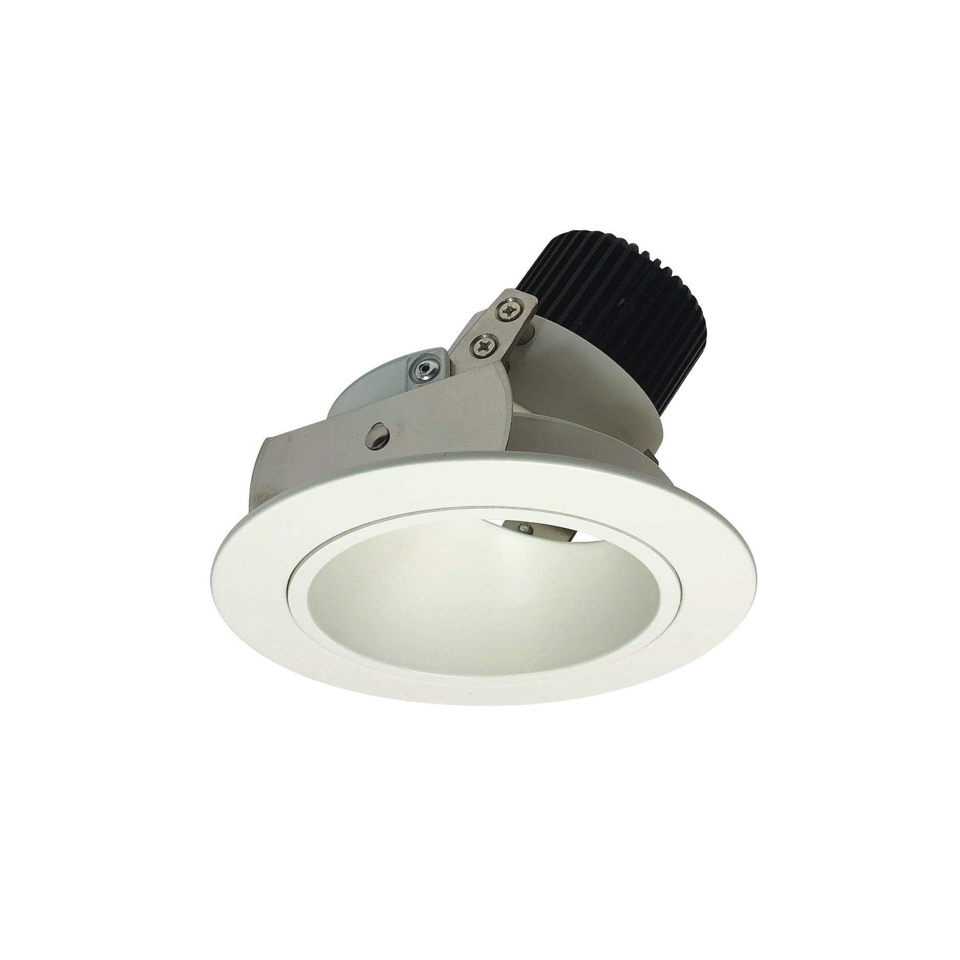 Nora NIO-4RD35QWW 4 inch Iolite LED Round Adjustable Deep Reflector, 10-Degree Optic, 850lm / 12W, 3500K, White Reflector / White Flange