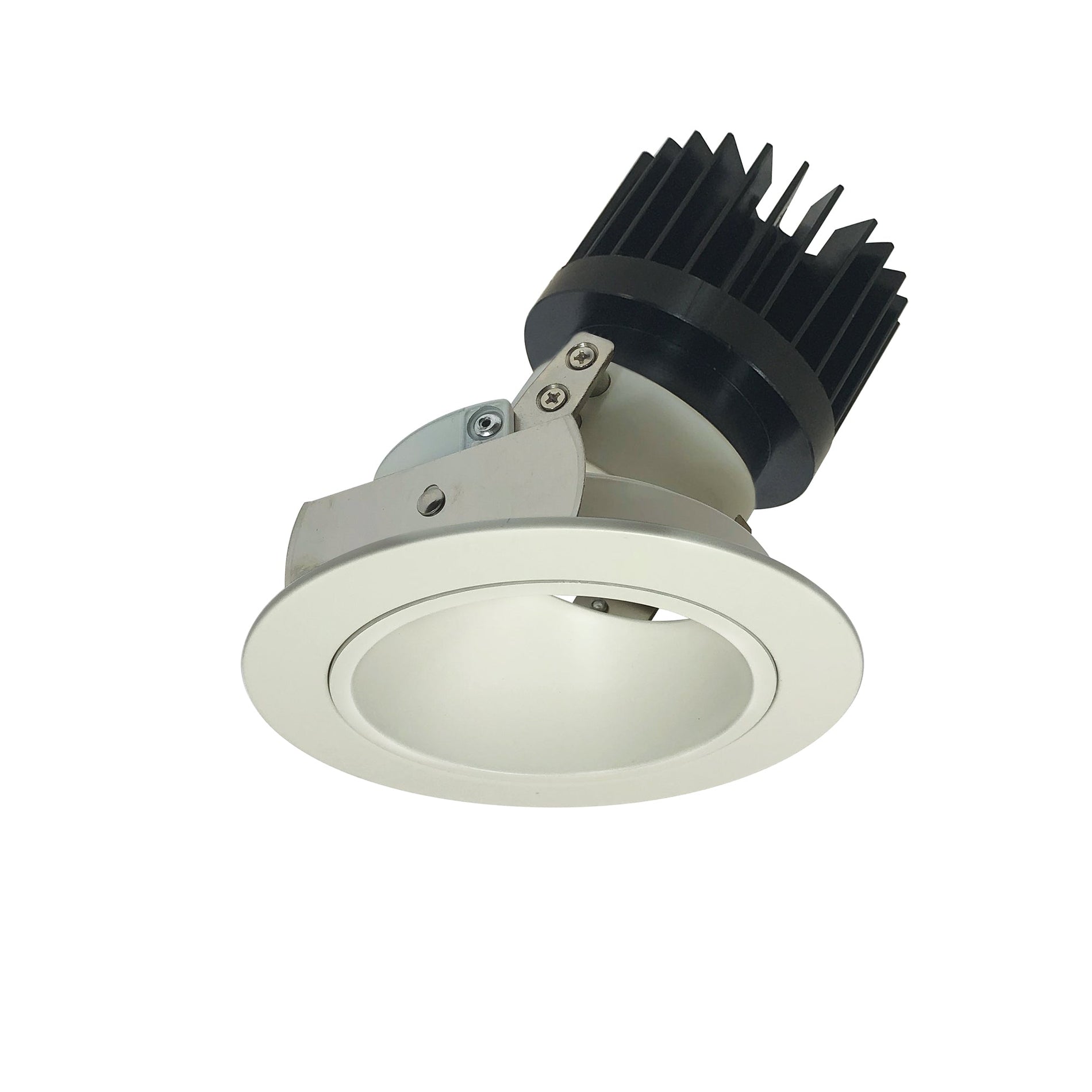 Nora NIO-4RD30XWW/HL 4 inch Iolite LED Round Adjustable Deep Reflector, 1500lm/2000lm (varies by housing), 3000K, White Reflector / White Flange