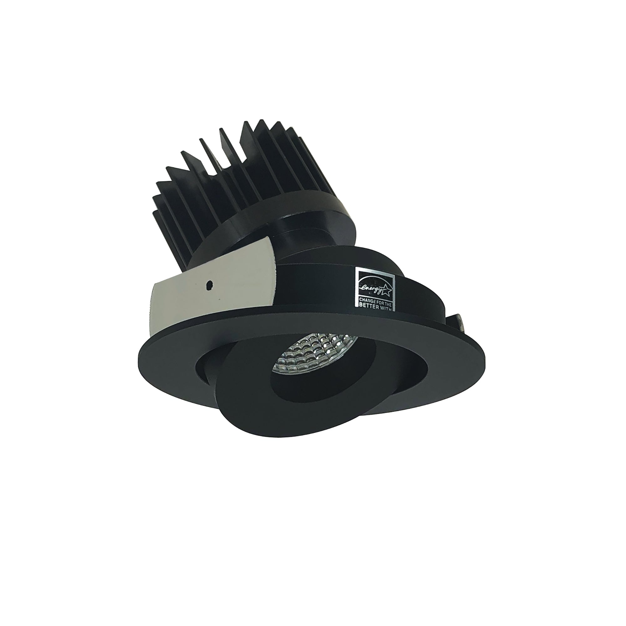 Nora NIO-4RGCDXBB/HL 4 inch Iolite LED Round Adjustable Gimbal, 1500lm/2000lm/2500lm (varies by housing), Comfort Dim, Black Finish