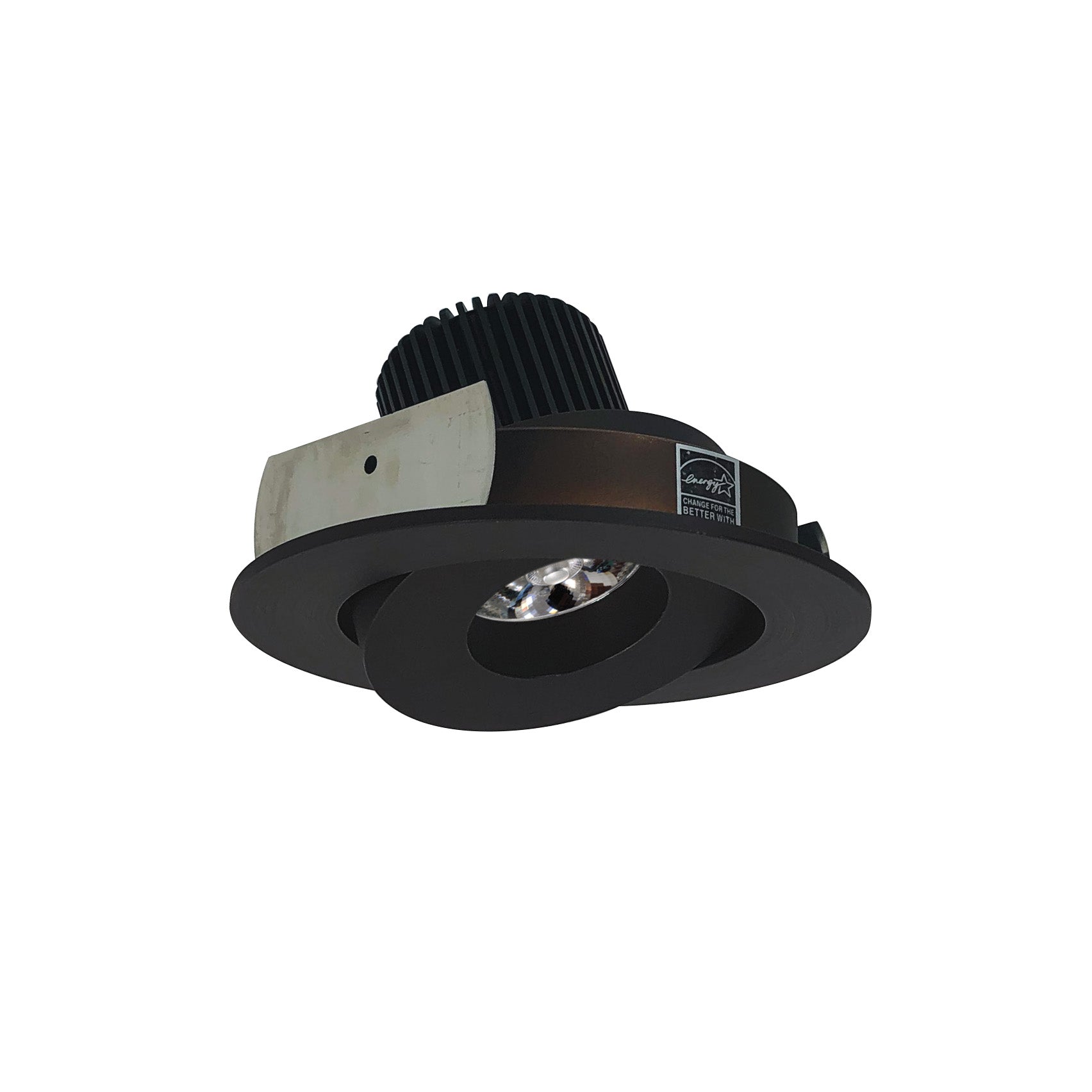 Nora NIO-4RG27QBZ 4 inch Iolite LED Round Adjustable Gimbal, 10-Degree Optic, 850lm / 12W, 2700K, Bronze Finish