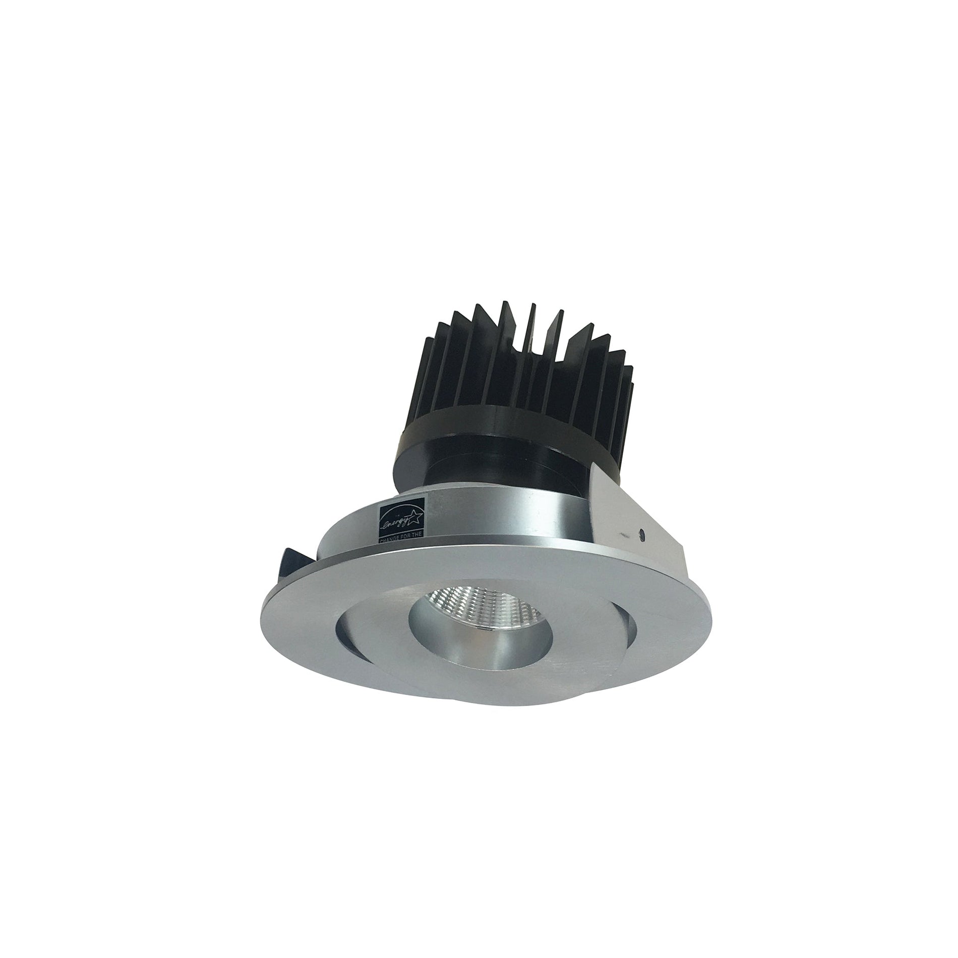 Nora NIO-4RG50XNN/HL 4 inch Iolite LED Round Adjustable Gimbal, 1500lm/2000lm/2500lm (varies by housing), 5000K, Natural Metal Finish