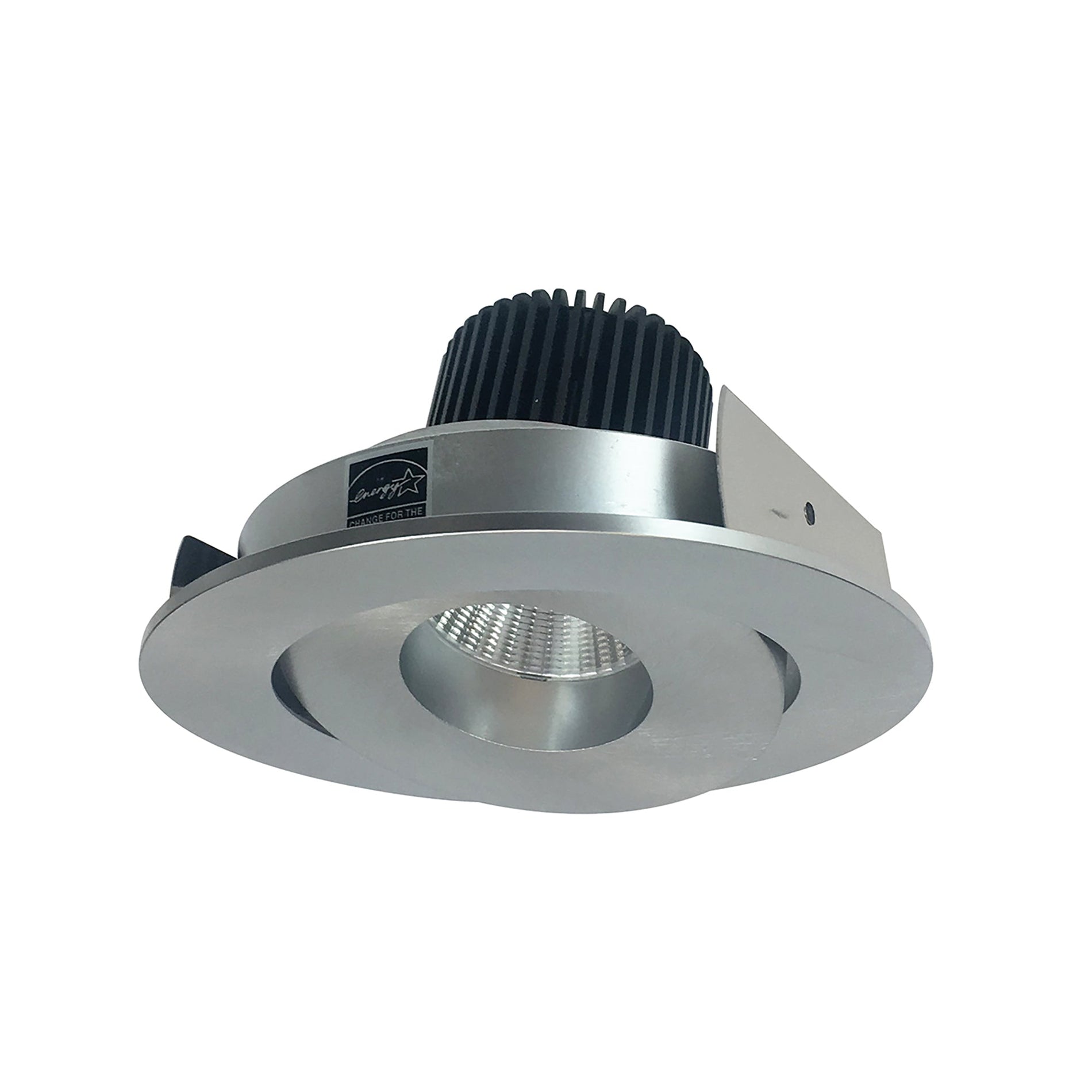 Nora NIO-4RG50XNN 4 inch Iolite LED Round Adjustable Gimbal, 800lm / 14W, 5000K, Natural Metal Finish
