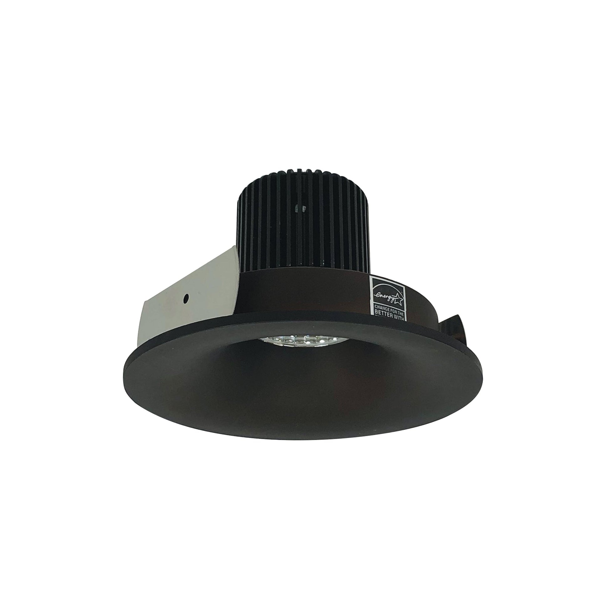 Nora NIO-4RNBCDXBZ 4 inch Iolite LED Round Bullnose, 800lm / 14W, Comfort Dim, Bronze Finish