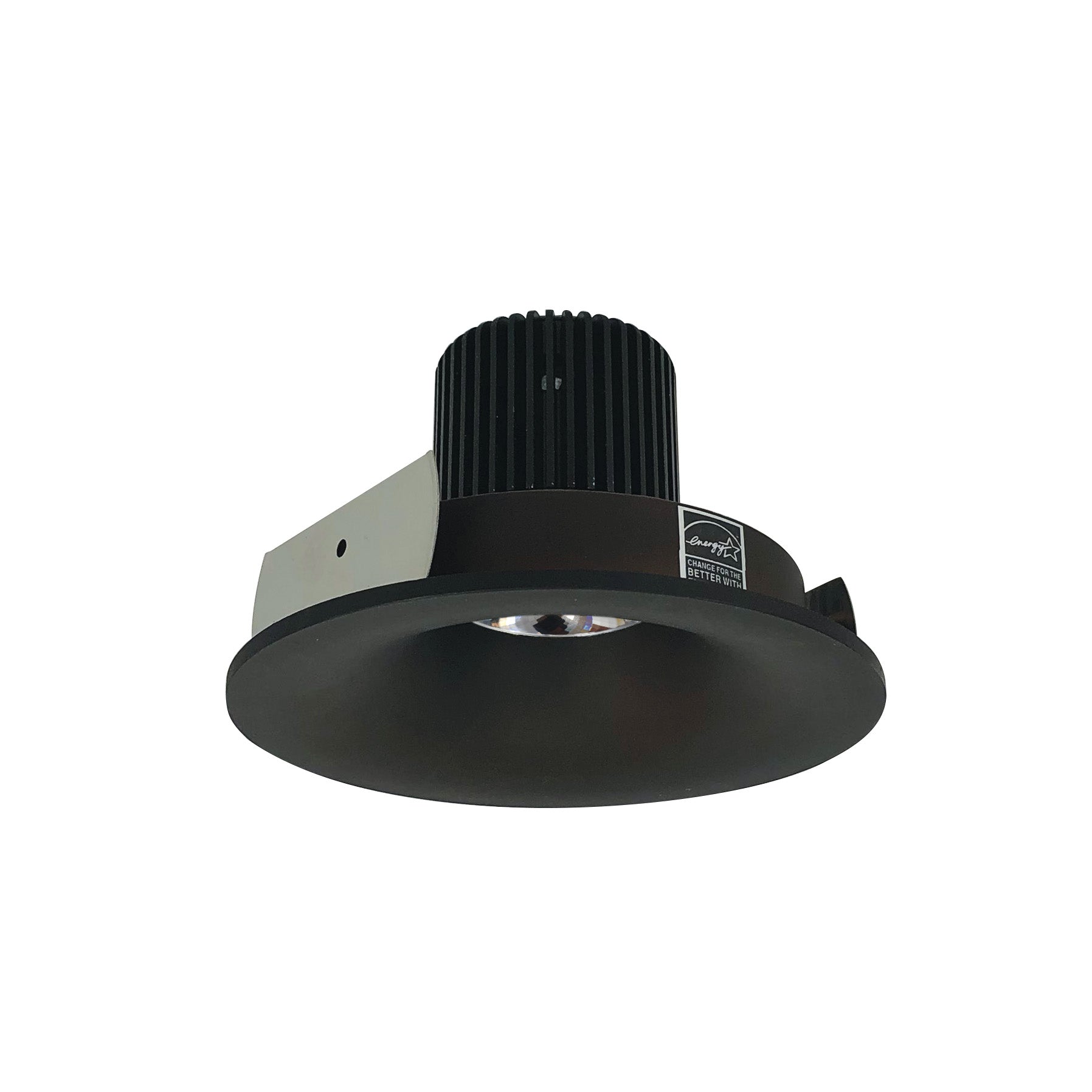 Nora NIO-4RNB27QBZ 4 inch Iolite LED Round Bullnose, 10-Degree Optic, 950lm / 12W, 2700K, Bronze Finish
