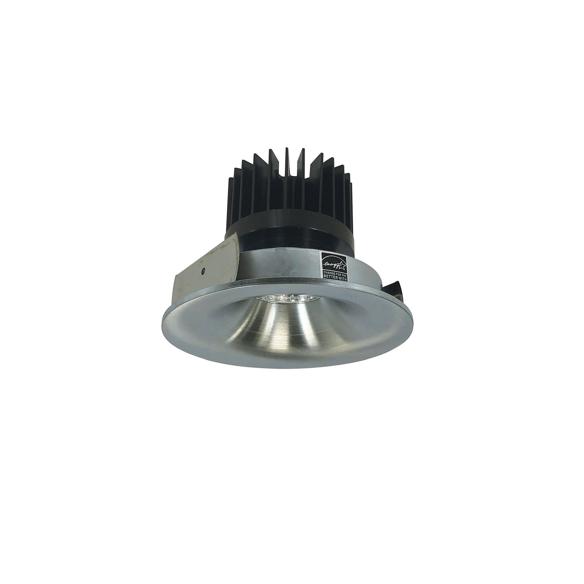 Nora NIO-4RNB35XNN/HL 4 inch Iolite LED Round Bullnose, 1500lm/2000lm/2500lm (varies by housing), 3500K, Natural Metal Finish
