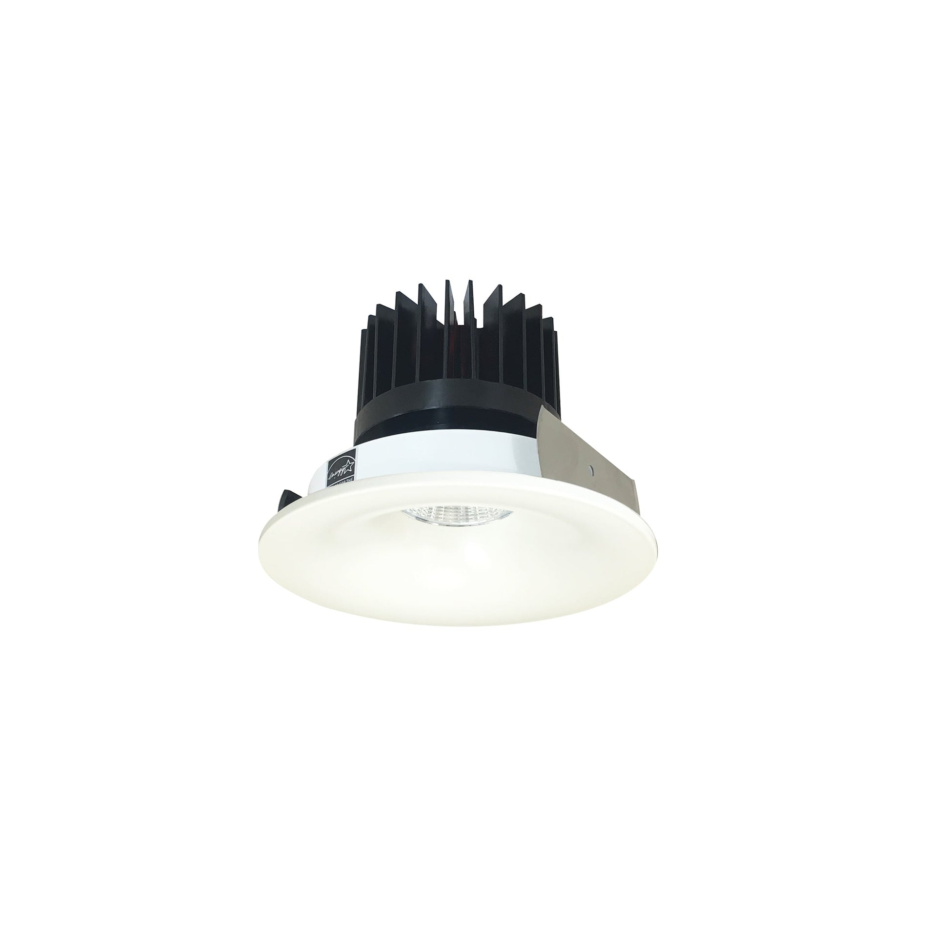 Nora NIO-4RNB30XWW/HL 4 inch Iolite LED Round Bullnose, 1500lm/2000lm/2500lm (varies by housing), 3000K, White Finish