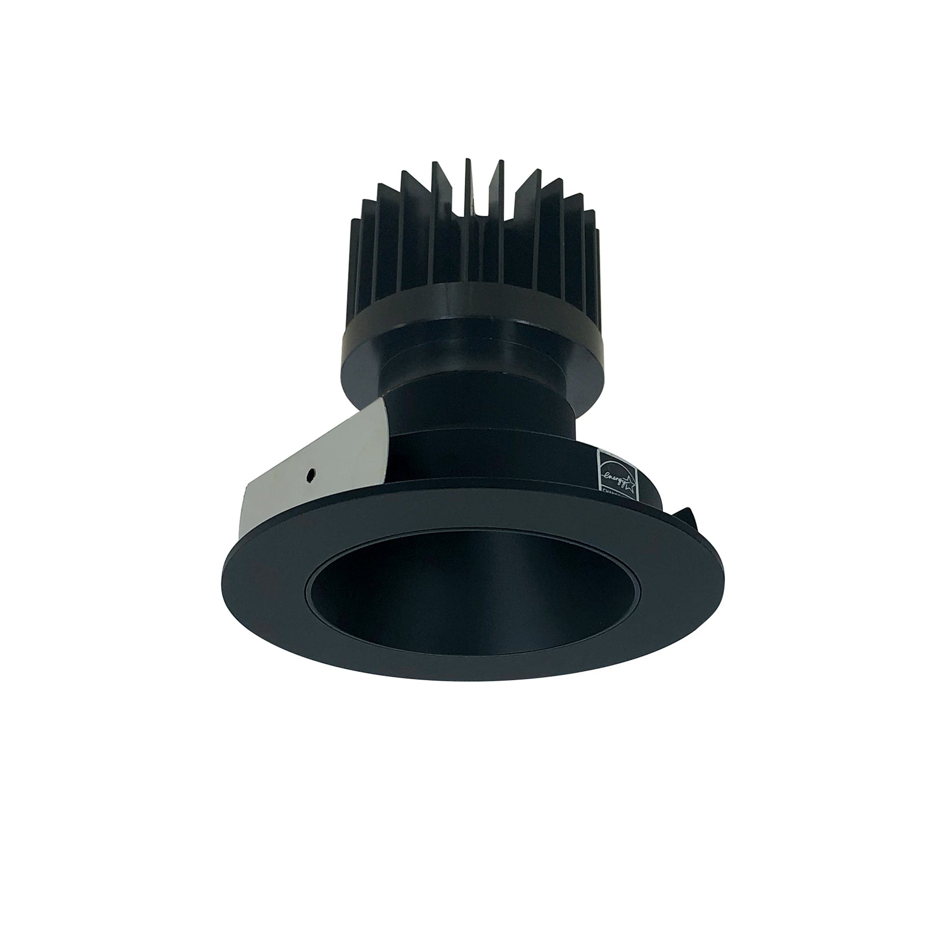 Nora NIO-4RNDC35XBB/HL 4 inch Iolite LED Round Reflector, 1500lm/2000lm/2500lm (varies by housing), 3500K, Black Reflector / Black Flange