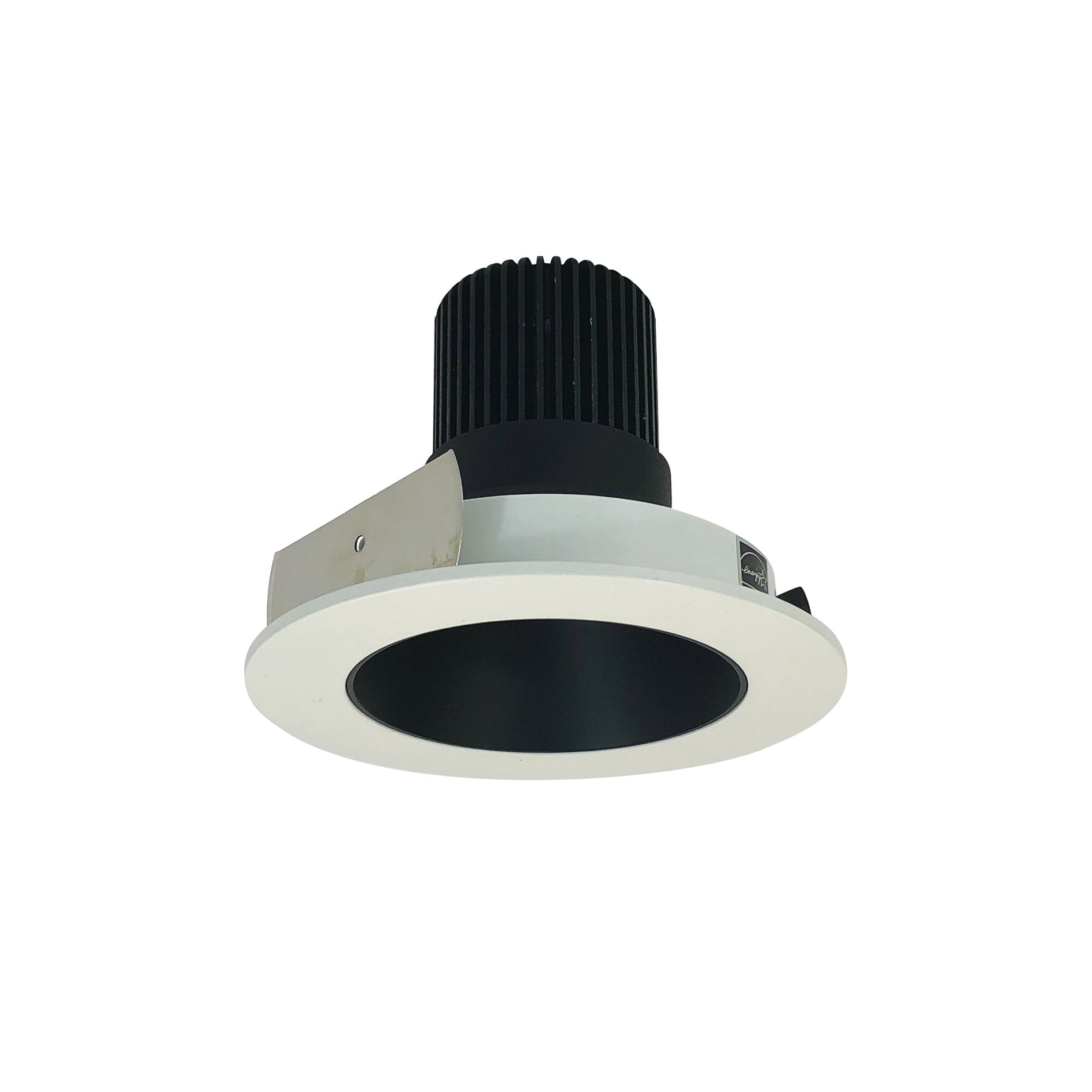 Nora NIO-4RNDC30XBW/10 4 inch Iolite LED Round Reflector, 1000lm / 14W, 3000K, Black Reflector / White Flange