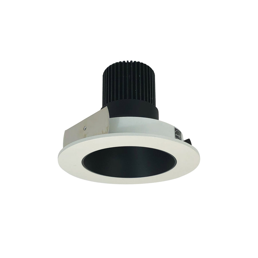 Nora NIO-4RNDC40QBW 4 inch Iolite LED Round Reflector, 10-Degree Optic, 850lm / 12W, 4000K, Black Reflector / White Flange