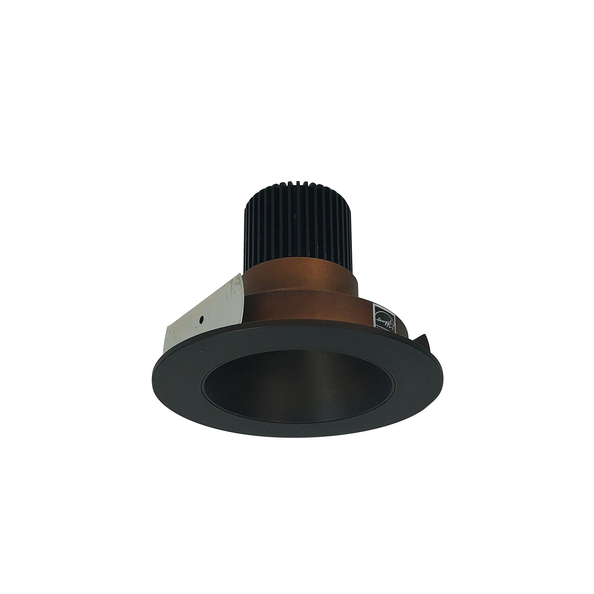Nora Lighting NIO-4RNDC50XBS/10 — 4" Iolite LED Round Reflector, 1000lm / 14W, 5000K, Specular Black Reflector / Specular Black Flange
