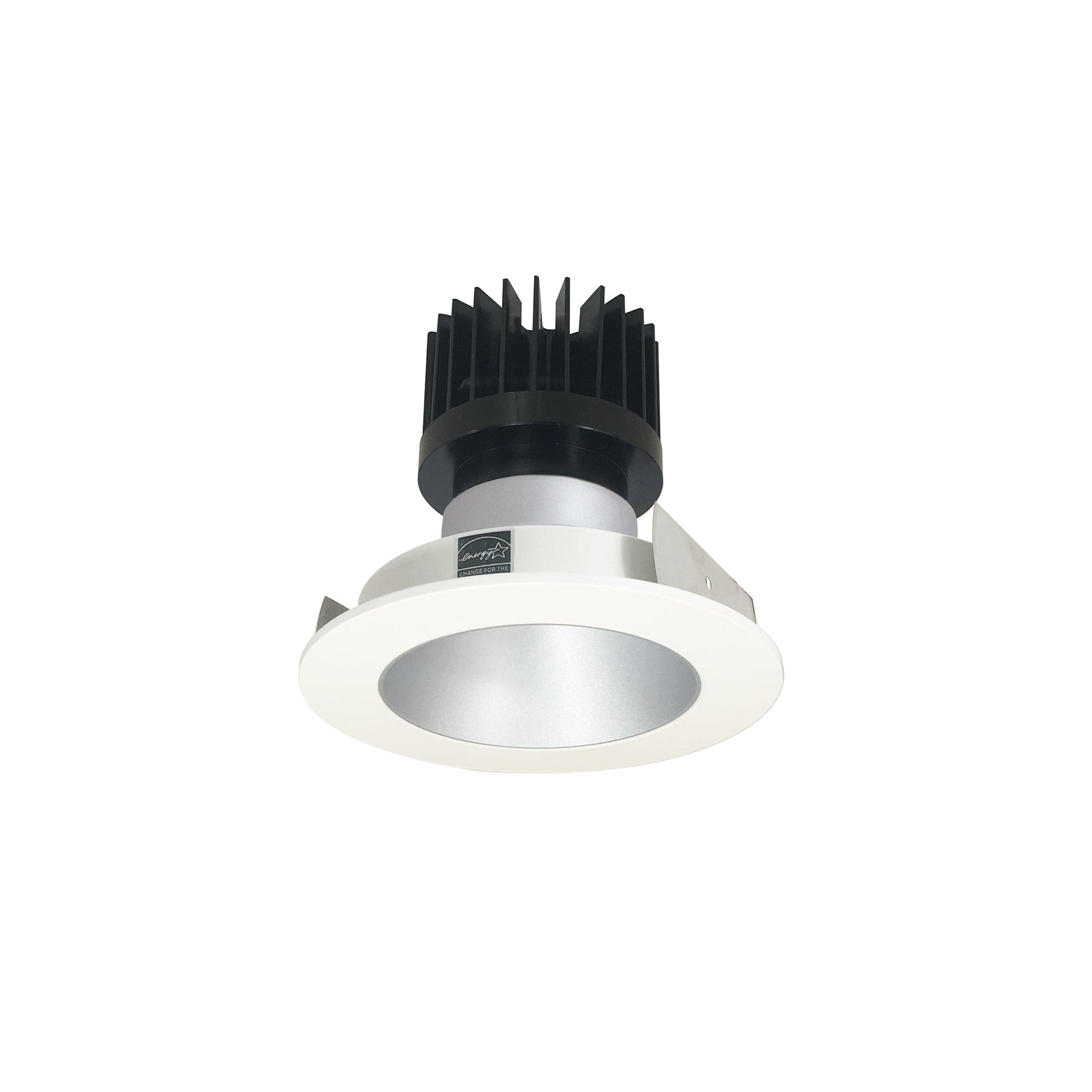 Nora NIO-4RNDC40XHW/HL 4 inch Iolite LED Round Reflector, 1500lm/2000lm/2500lm (varies by housing), 4000K, Haze Reflector / White Flange