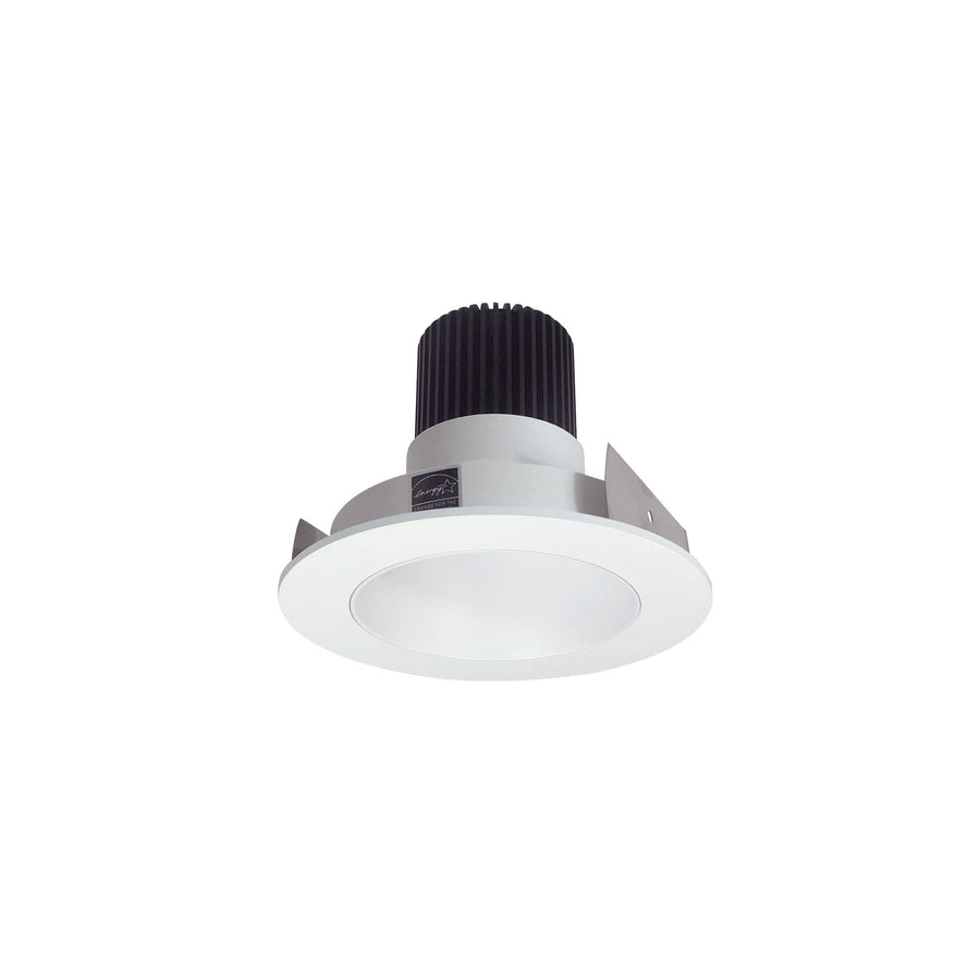 Nora NIO-4RNDC40QMPW 4 inch Iolite LED Round Reflector, 10-Degree Optic, 850lm / 12W, 4000K, Matte Powder White Reflector / Matte Powder White Flange
