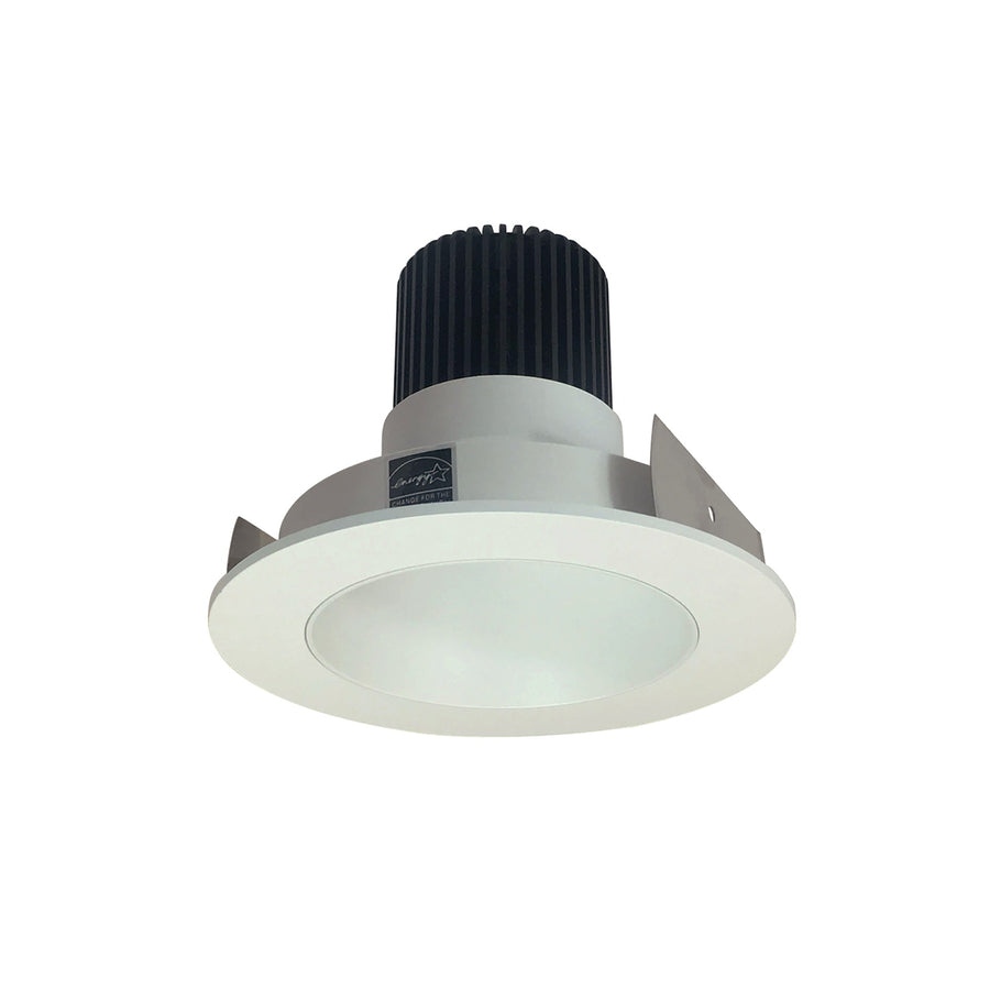 Nora NIO-4RNDC35QWW 4 inch Iolite LED Round Reflector, 10-Degree Optic, 850lm / 12W, 3500K, White Reflector / White Flange