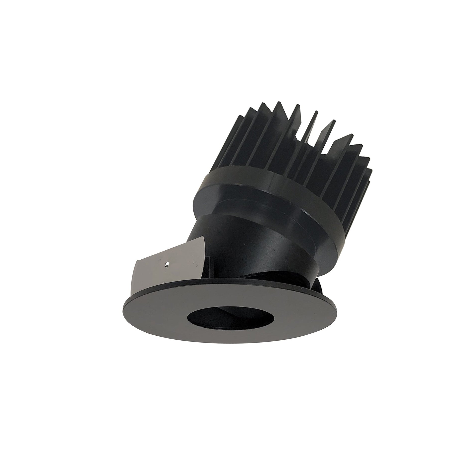 Nora NIO-4RPHA35XBB/HL 4 inch Iolite LED Round Adjustable Pinhole, 1500lm/2000lm/2500lm (varies by housing), 3500K, Black Pinhole / Black Flange