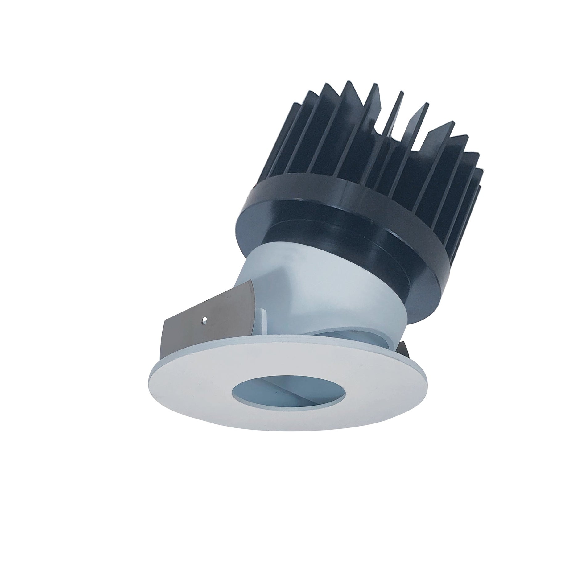 Nora NIO-4RPHACDXWW/HL 4 inch Iolite LED Round Adjustable Pinhole, 1500lm/2000lm/2500lm (varies by housing), Comfort Dim, White Pinhole / White Flange