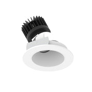 Nora NIO-4RSLACDXMPW/HL 4 inch Iolite LED Round Adjustable Slot, 1500lm/2000lm (varies by housing), Comfort Dim, Matte Powder White Reflector / Matte Powder White Flange